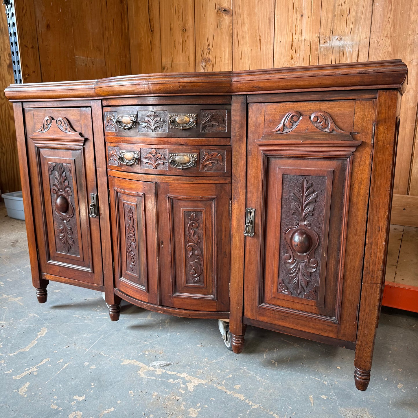 Antique Walnut Sideboard