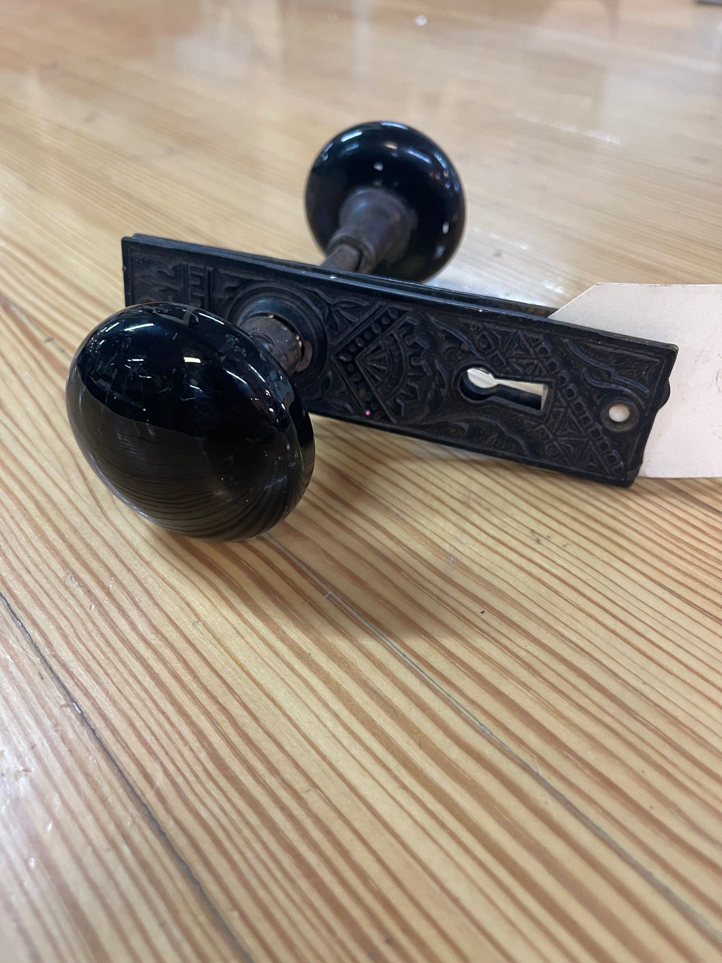 Antique Ceramic Door Knob Set