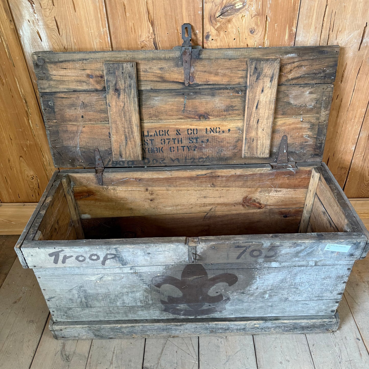 Antique Wooden Trunk