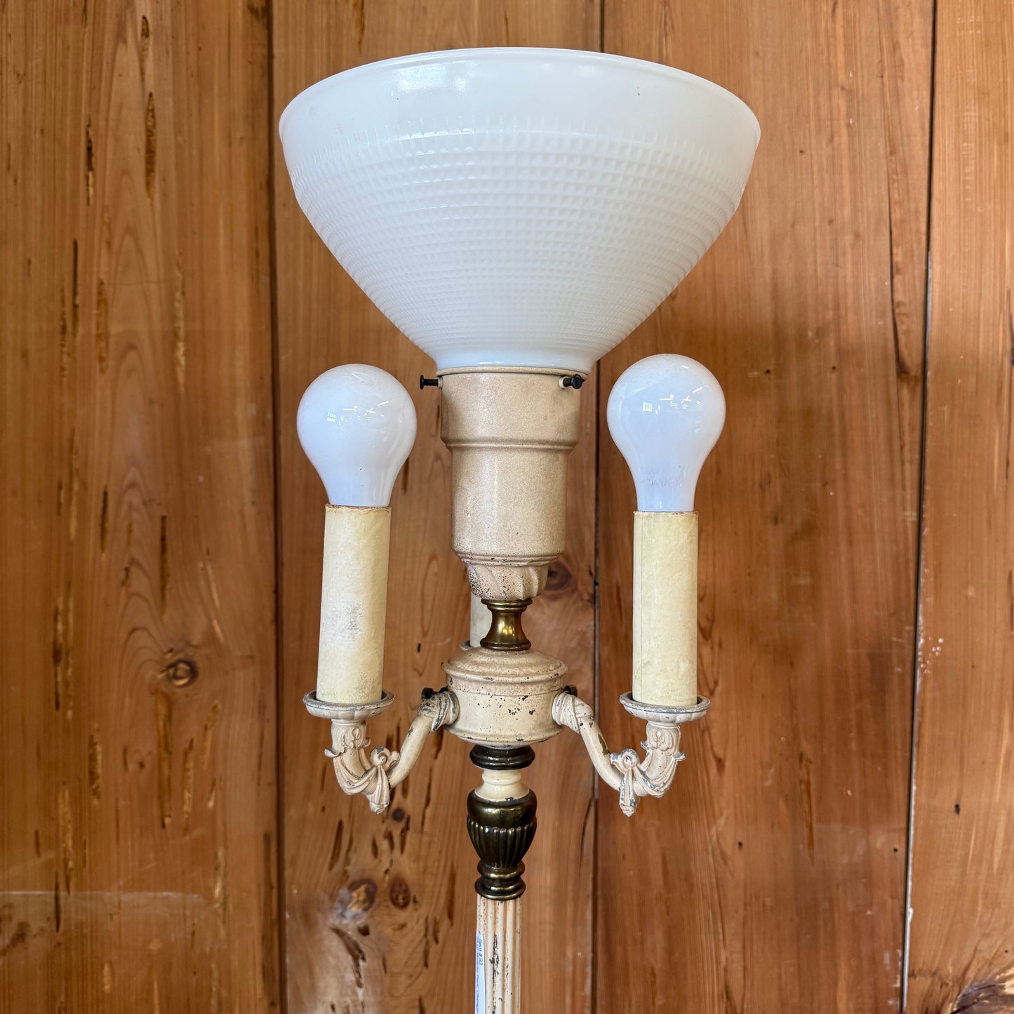 Antique Torchiere Floor Lamp