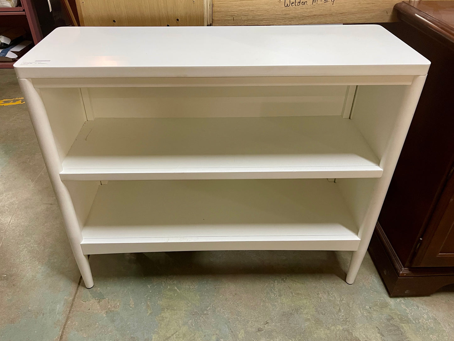 Crate & Barrel White Bookcase