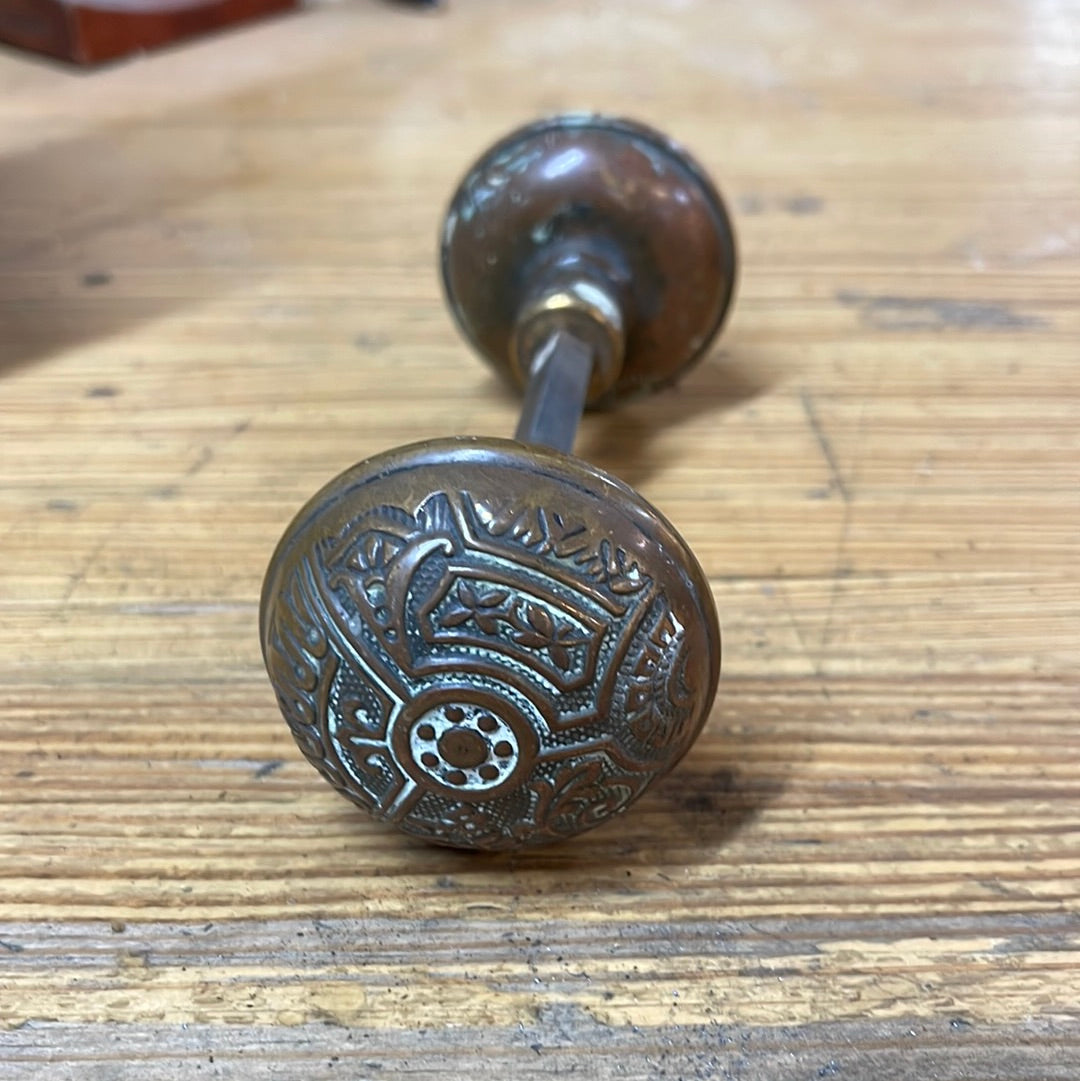 Antique Brass Door Knob Set