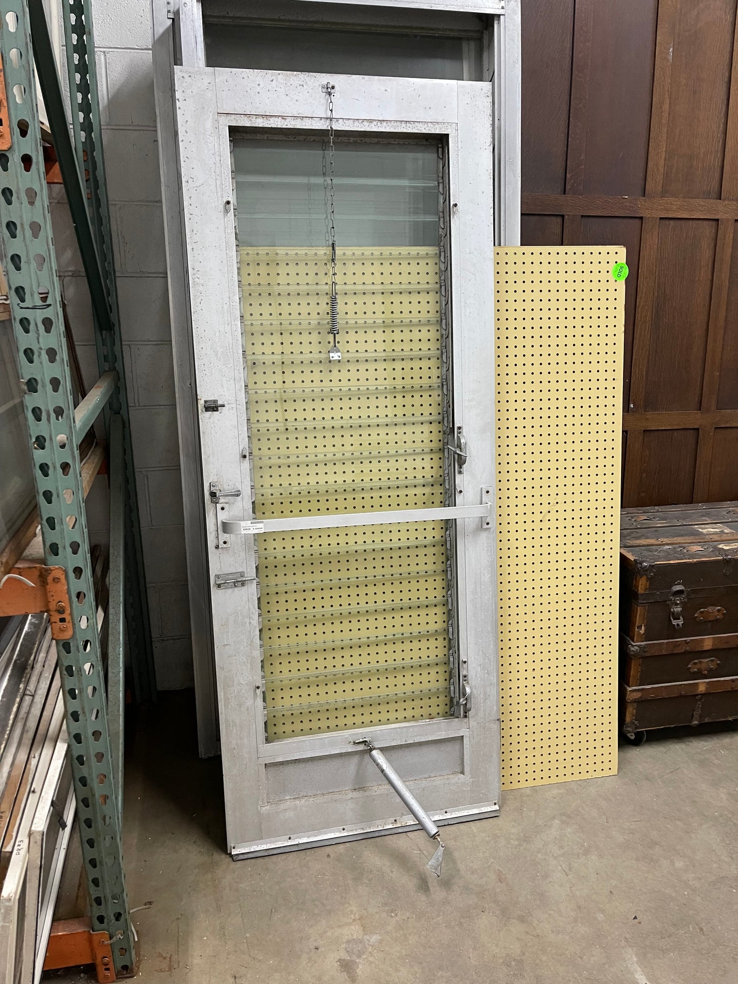 Vintage Louvered Glass Door