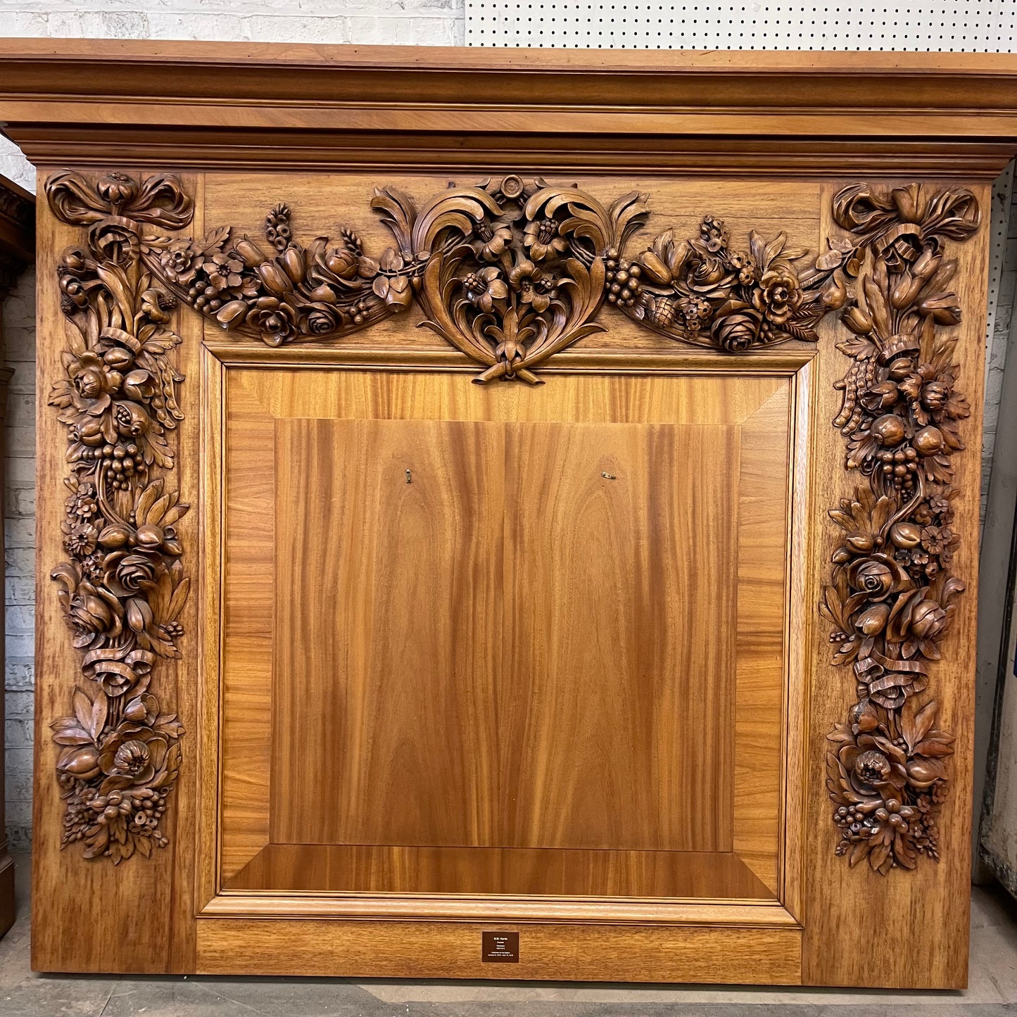 Antique Mahogany Fireplace Mantel