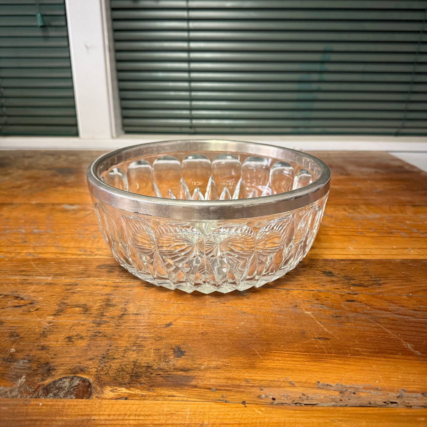 Silver & Crystal Serving Bowl