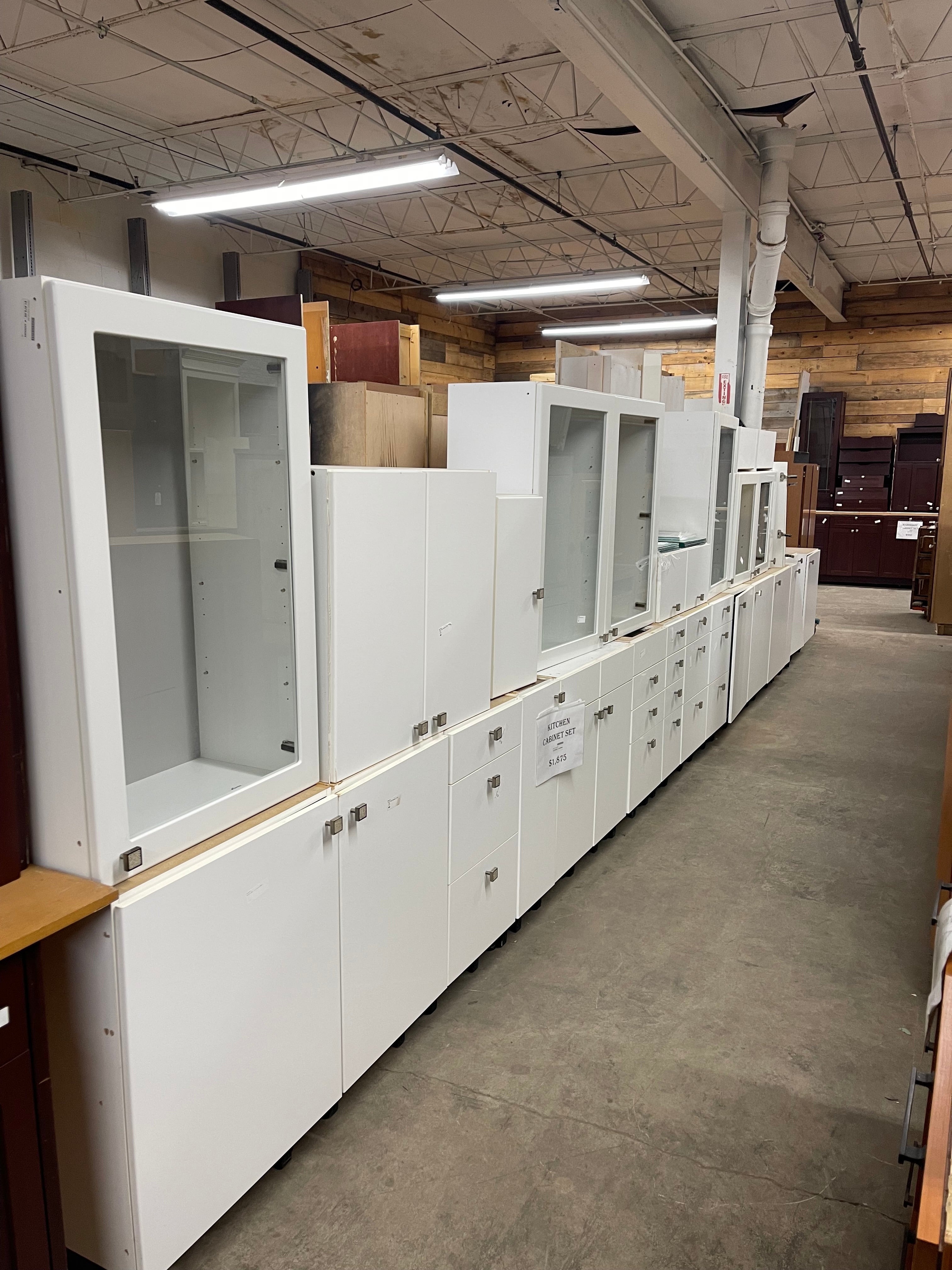 Mahogany Kitchen Cabinet Set – Reuse Depot, Inc.