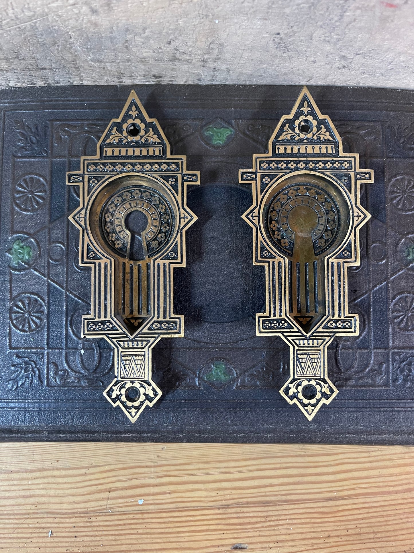 Antique Pocket Door Plates