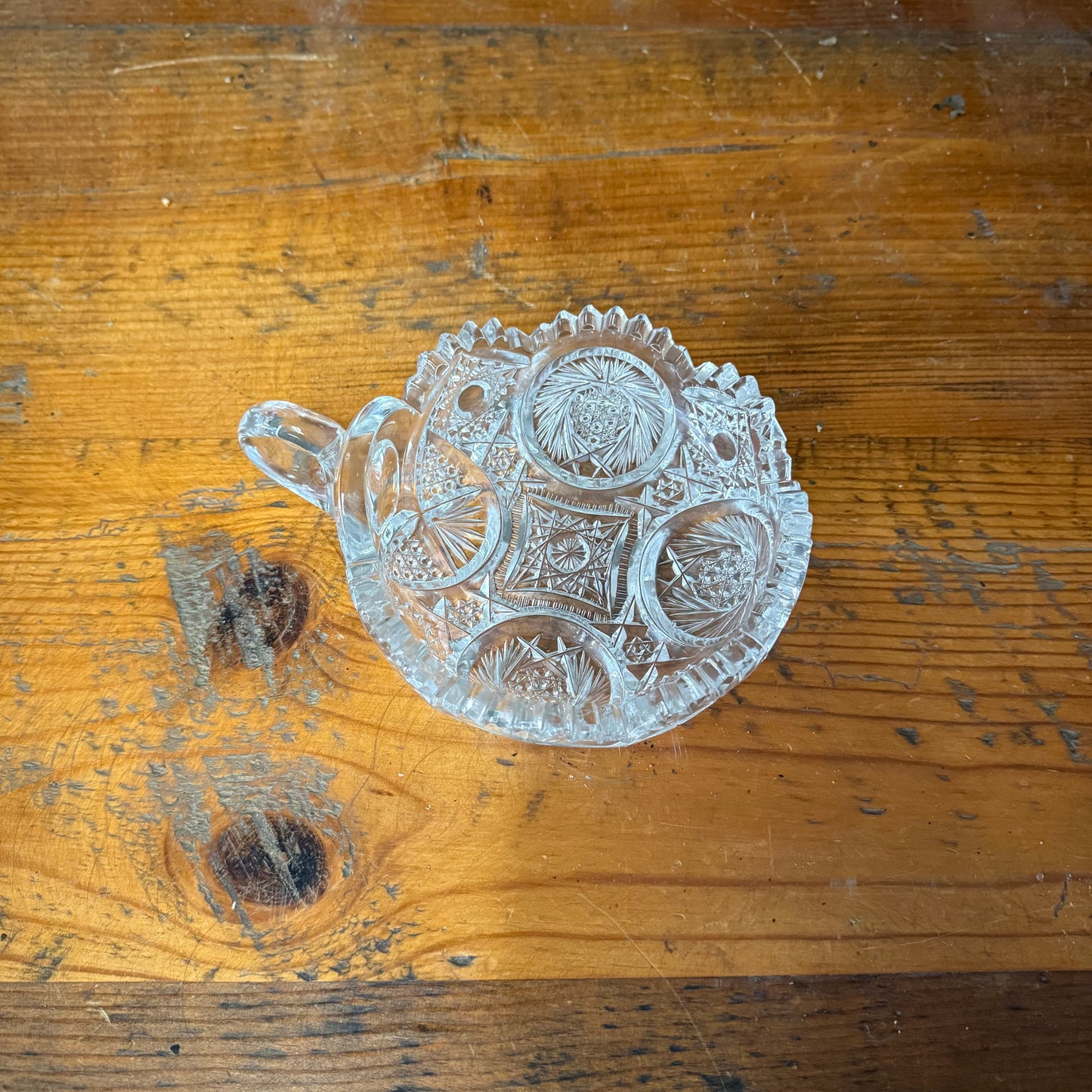 Antique Crystal Candy Dish
