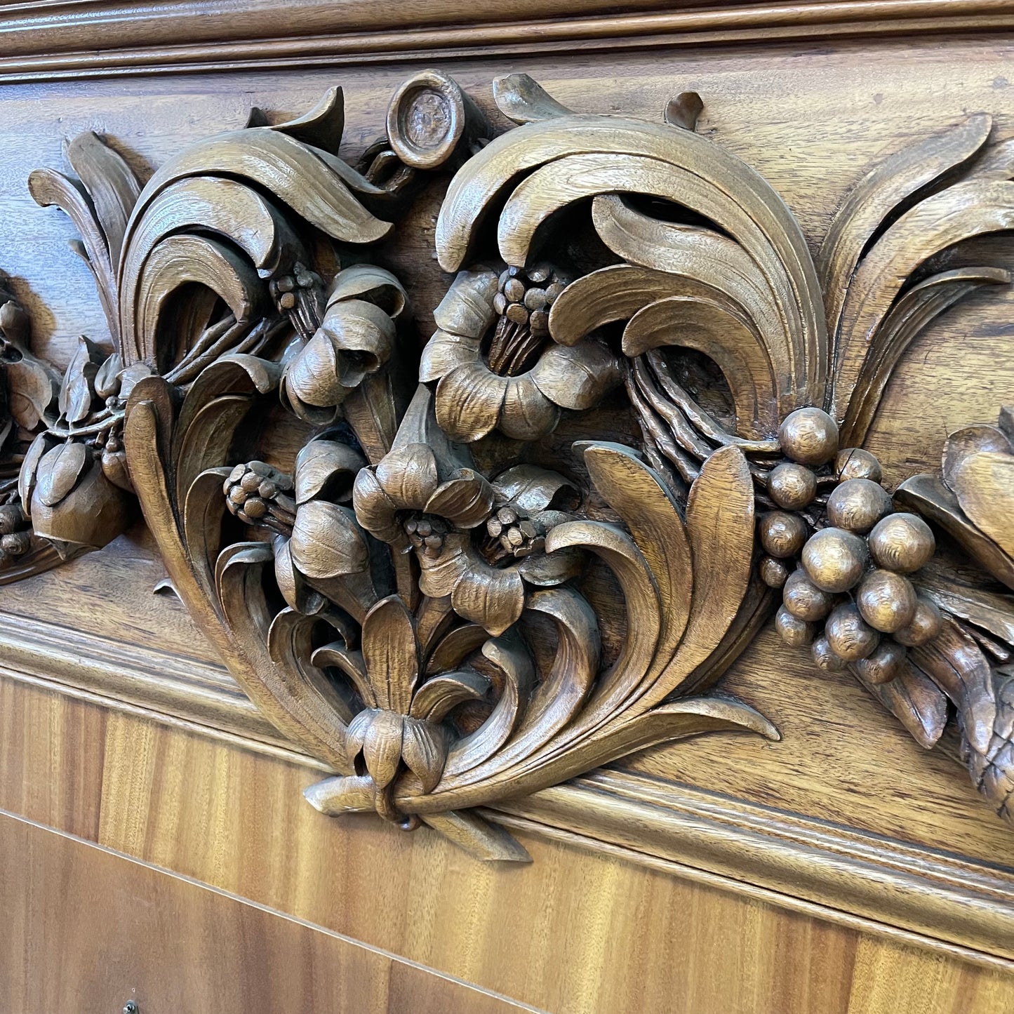 Antique Mahogany Fireplace Mantel