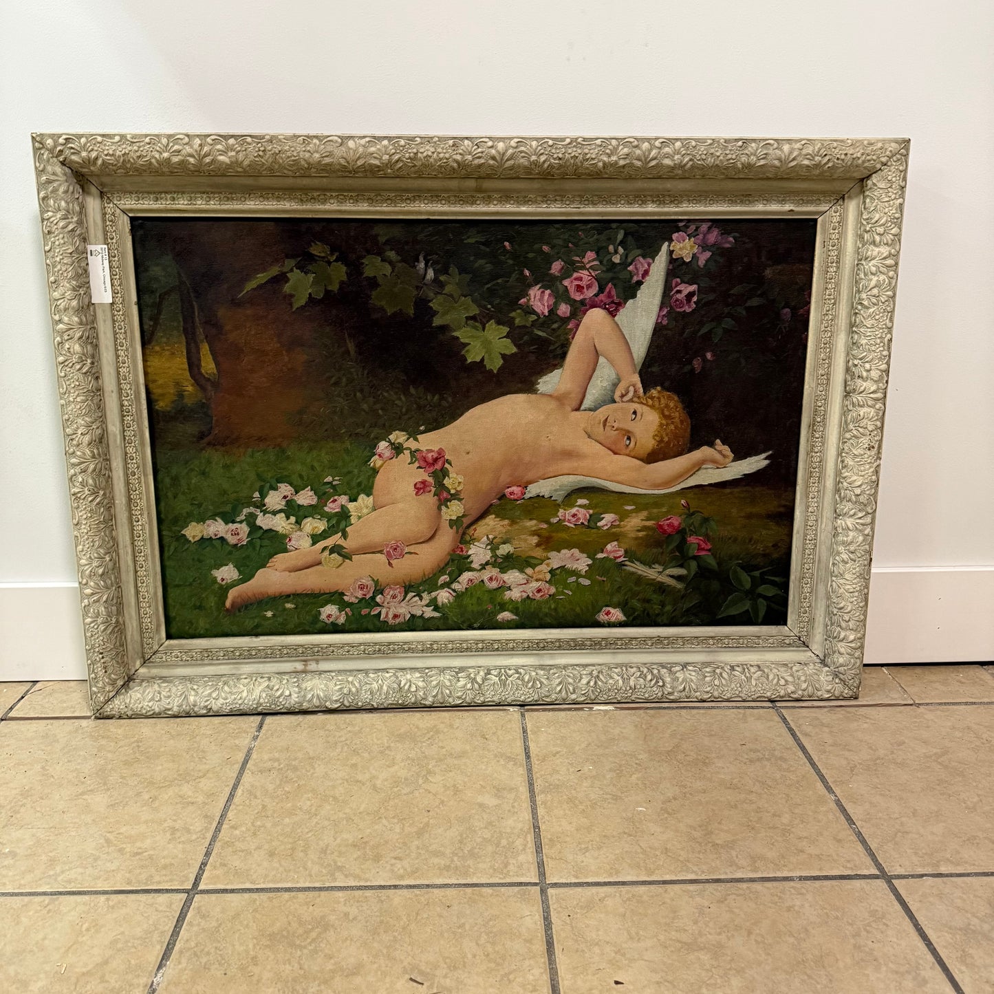 Large Antique Oil Painting