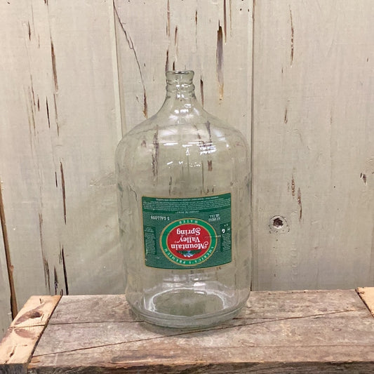 Vintage Glass Five Gallon Water Bottle