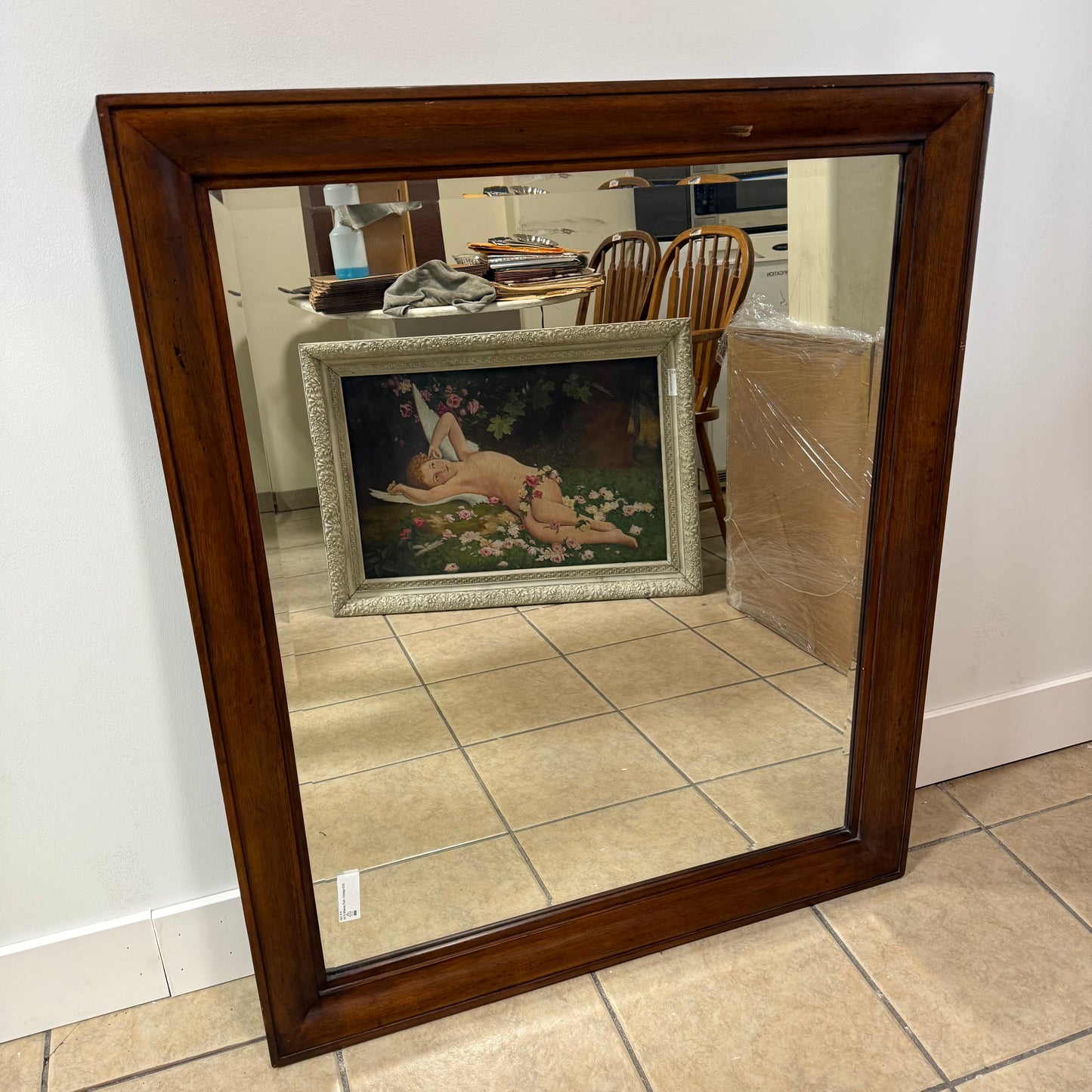 Framed Oak Mirror