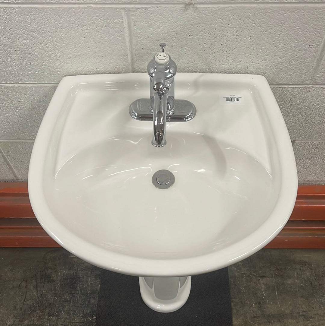Pedestal Sink With Faucet