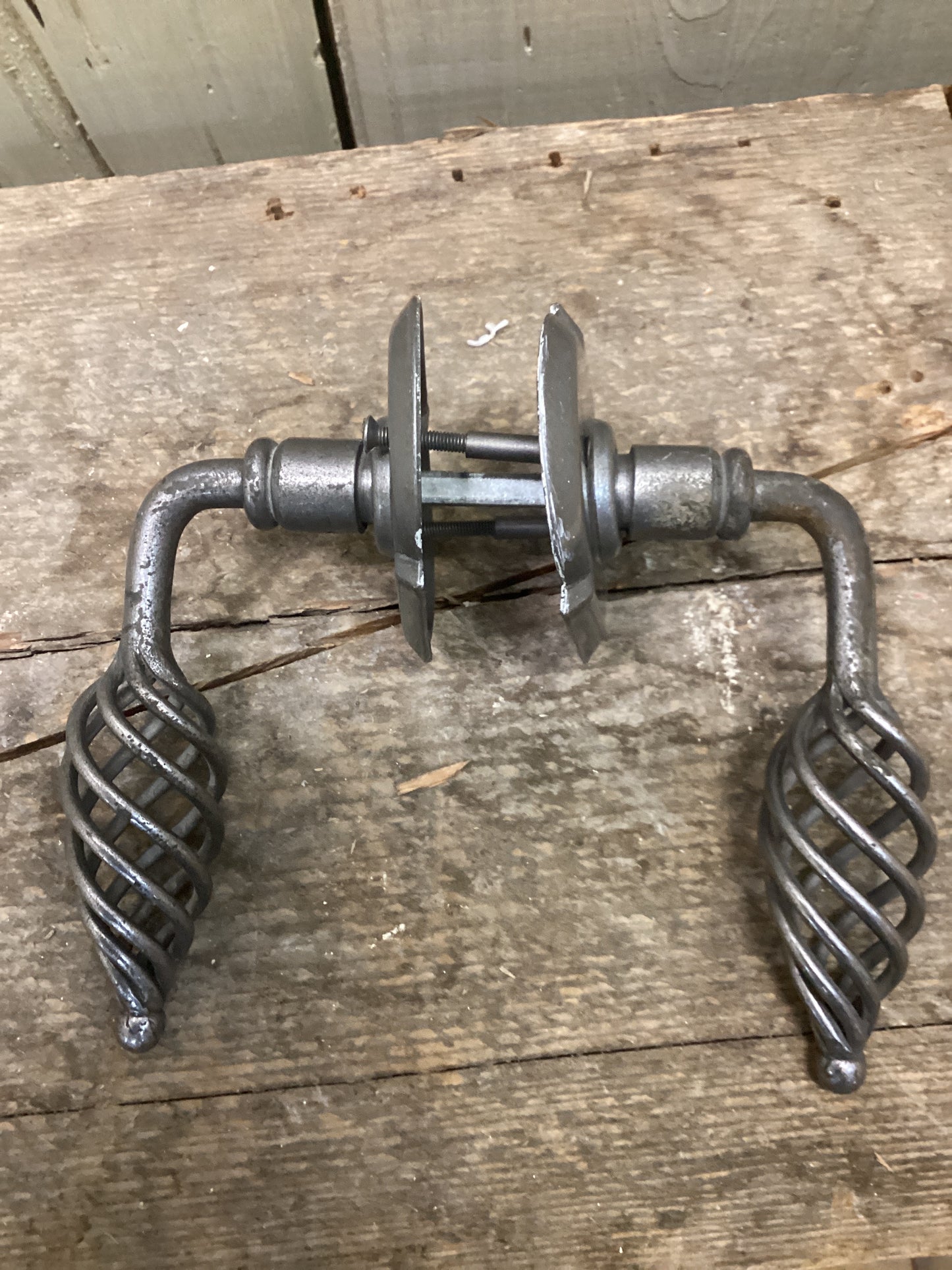 Twisted Steel Door Lever Set