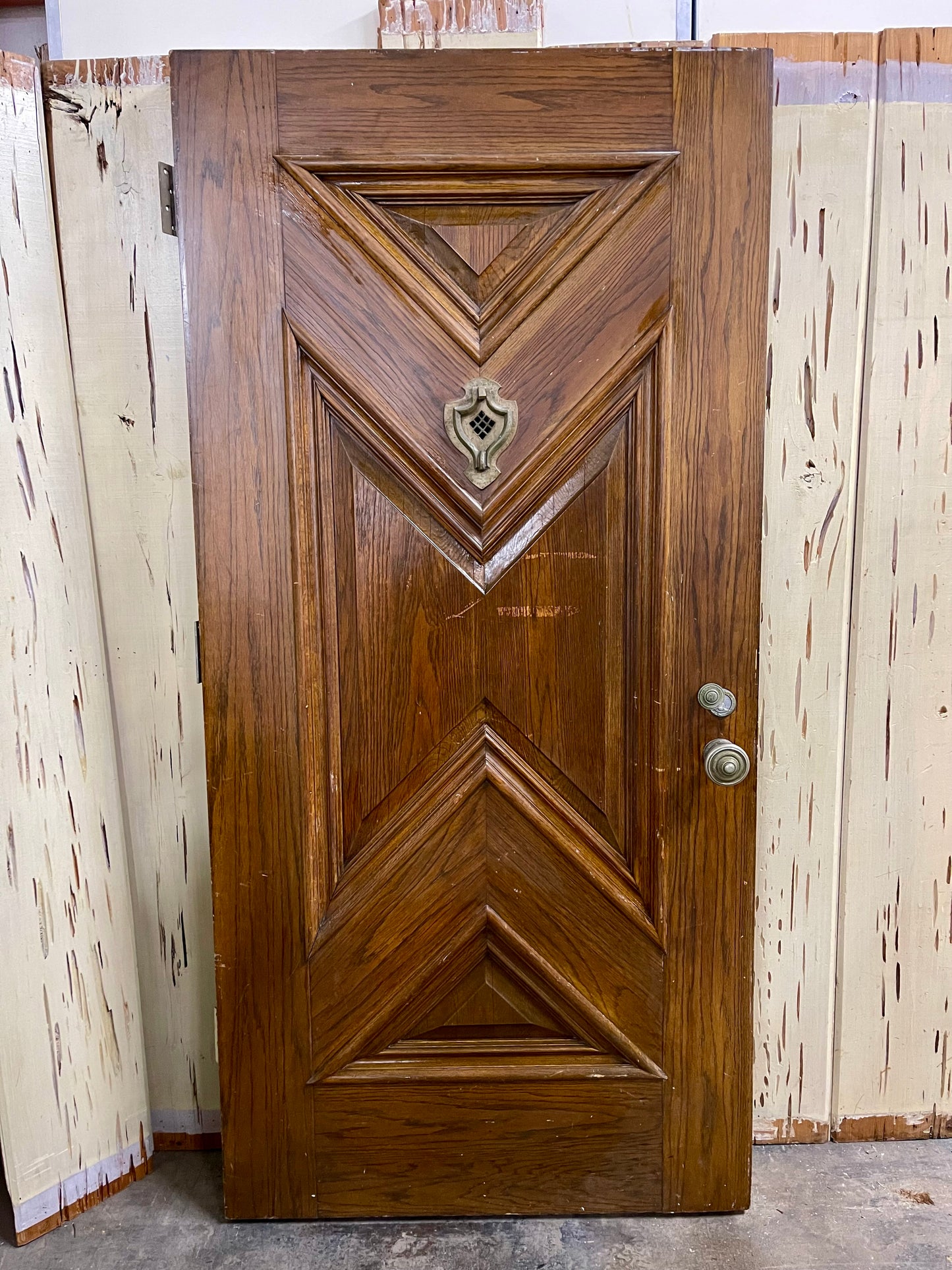 Oak Exterior Door with Hardware