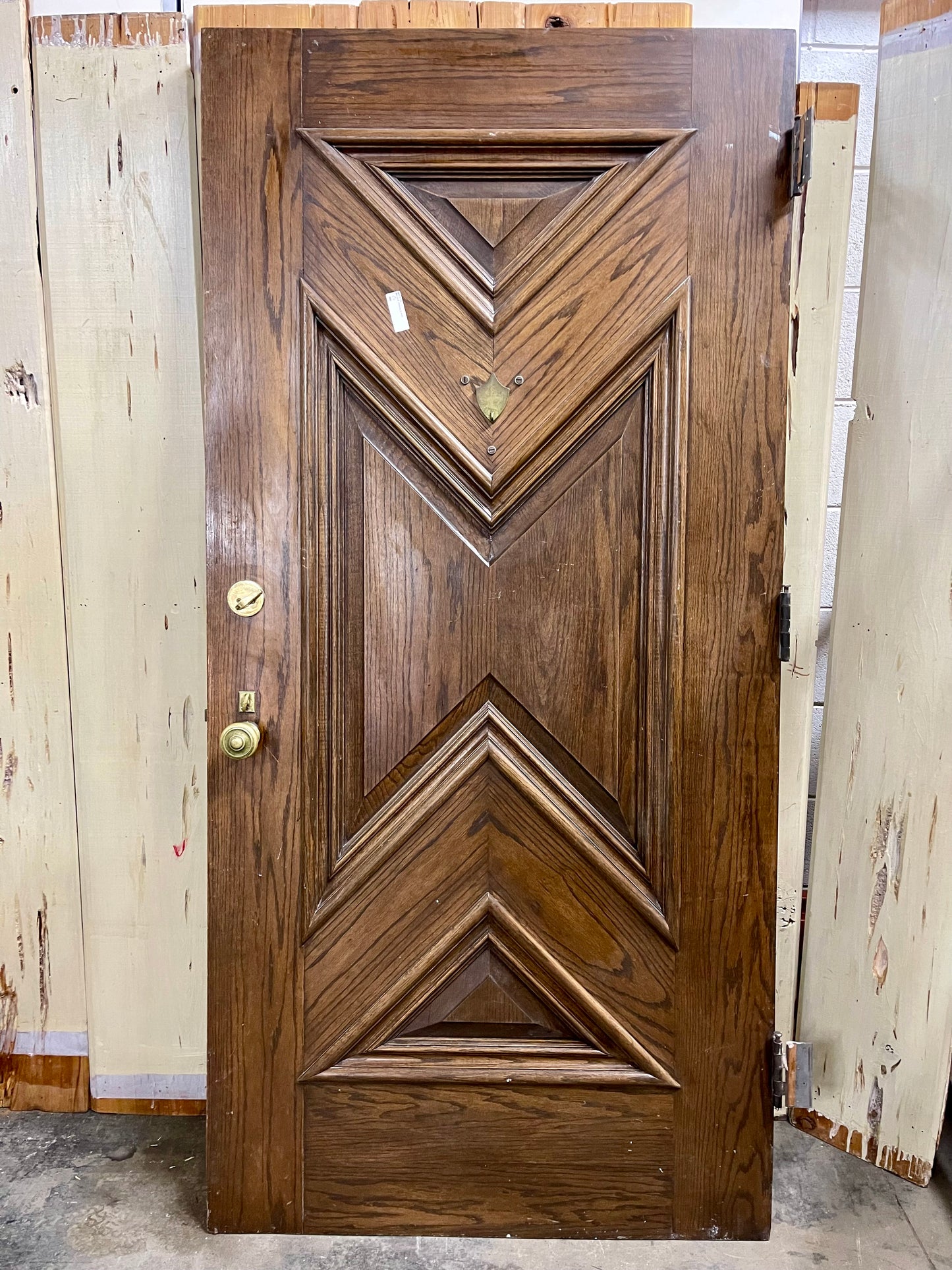Oak Exterior Door with Hardware