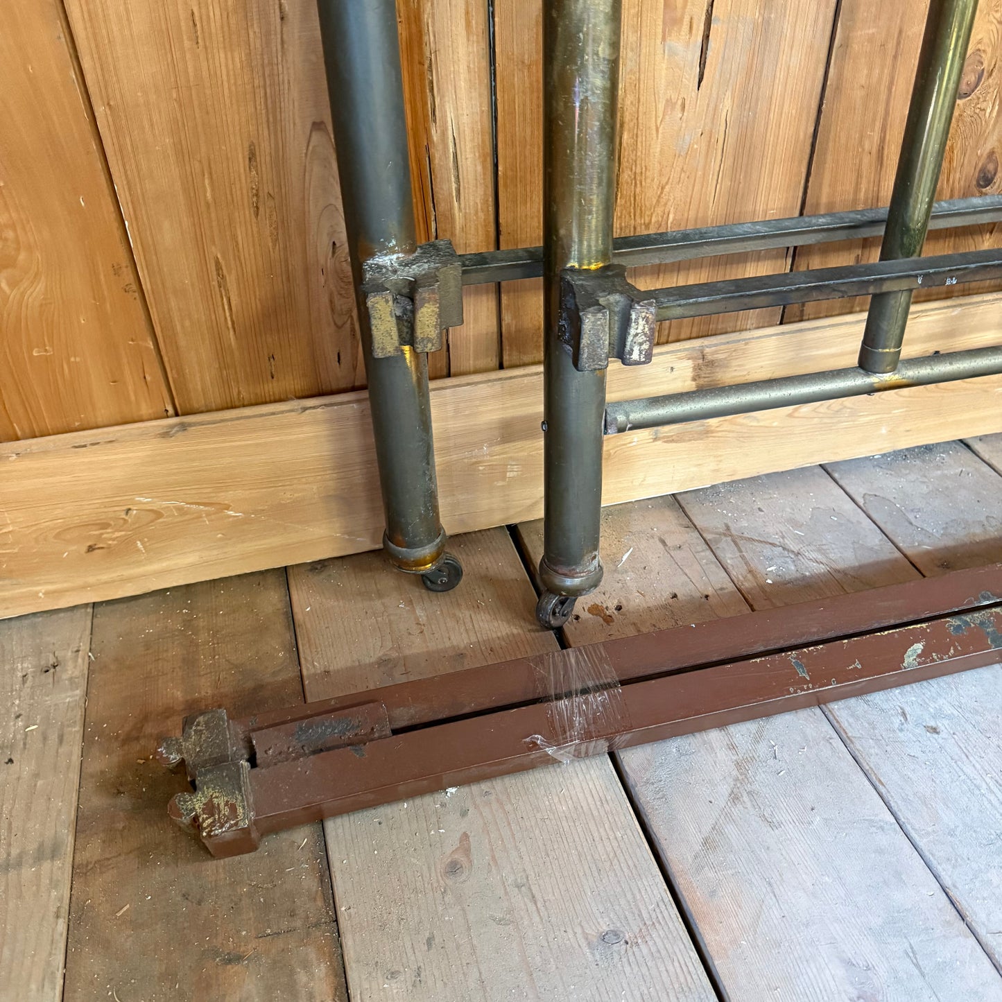 Antique Brass Four Post Bed