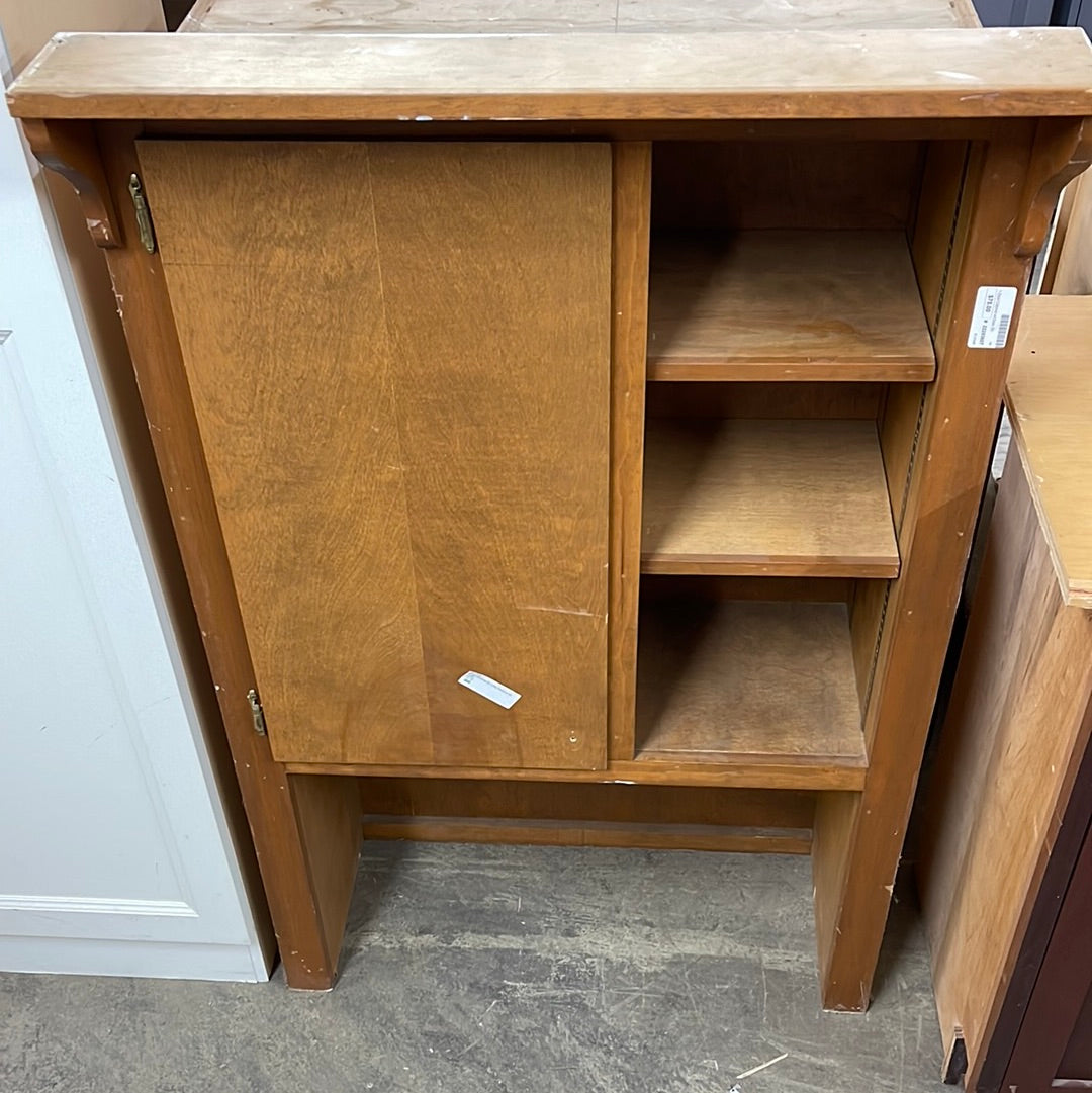 1 Door Cabinet w/Open Shelving