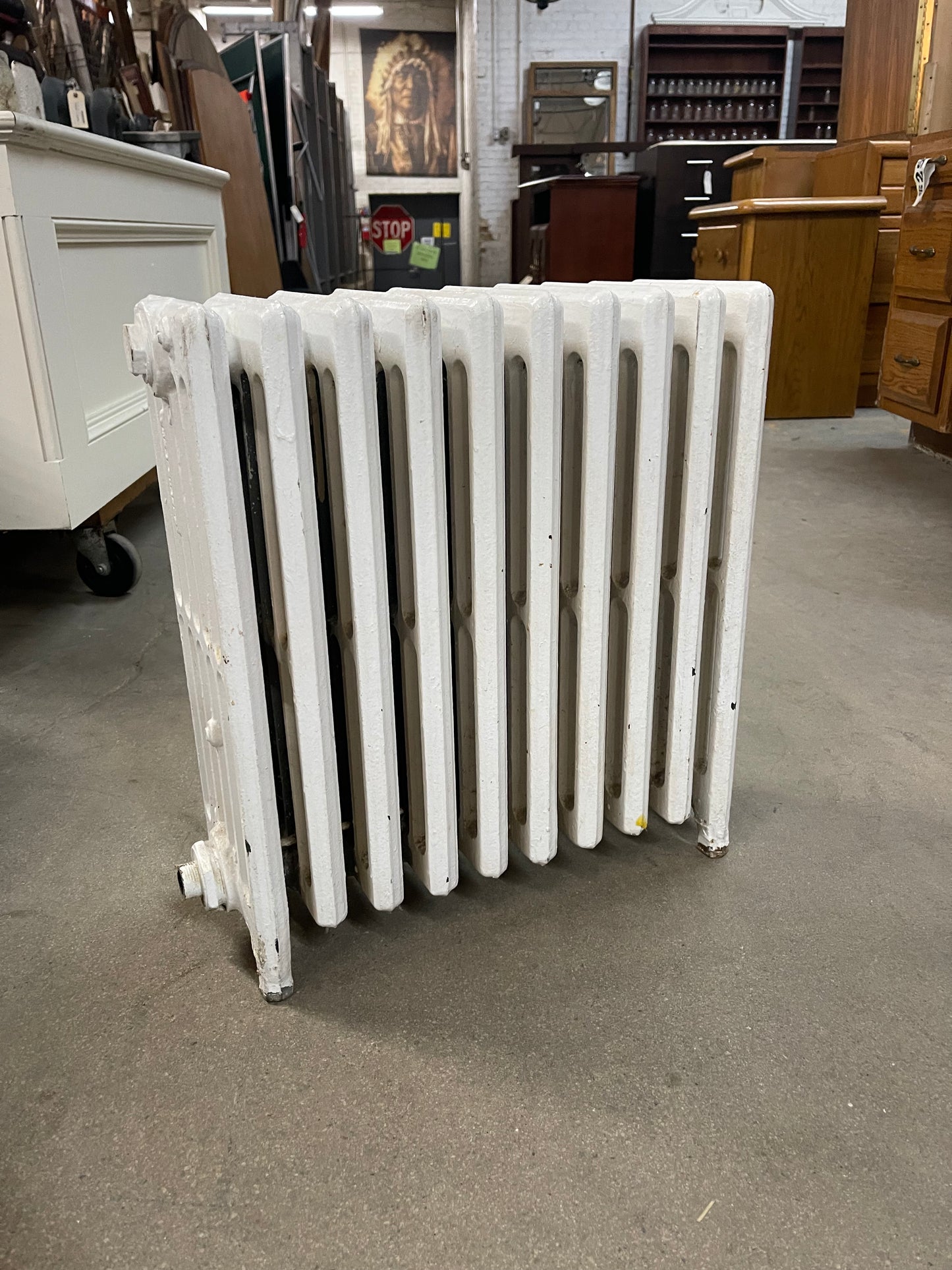 Small Ten Fin Hot Water Radiator