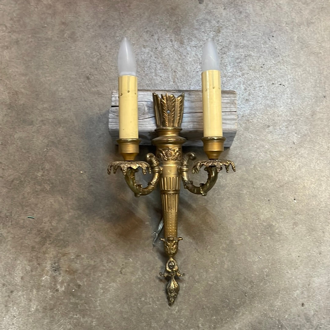 Antique Gilded Wall Sconce