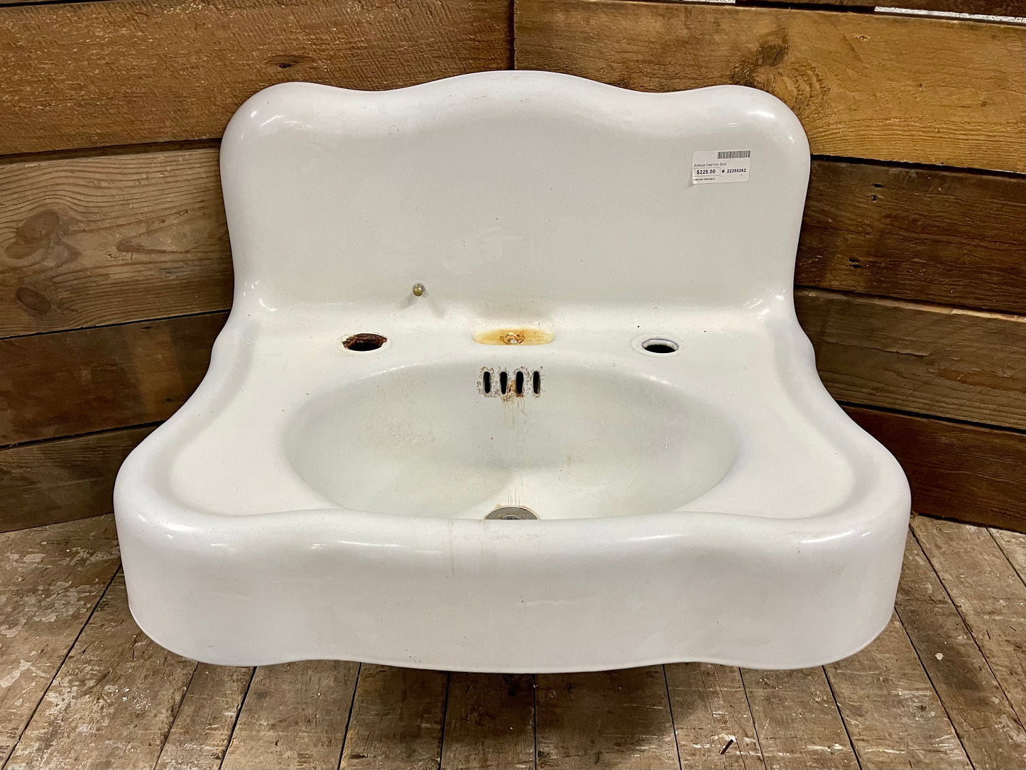 Antique Cast Iron Wall Mount Sink