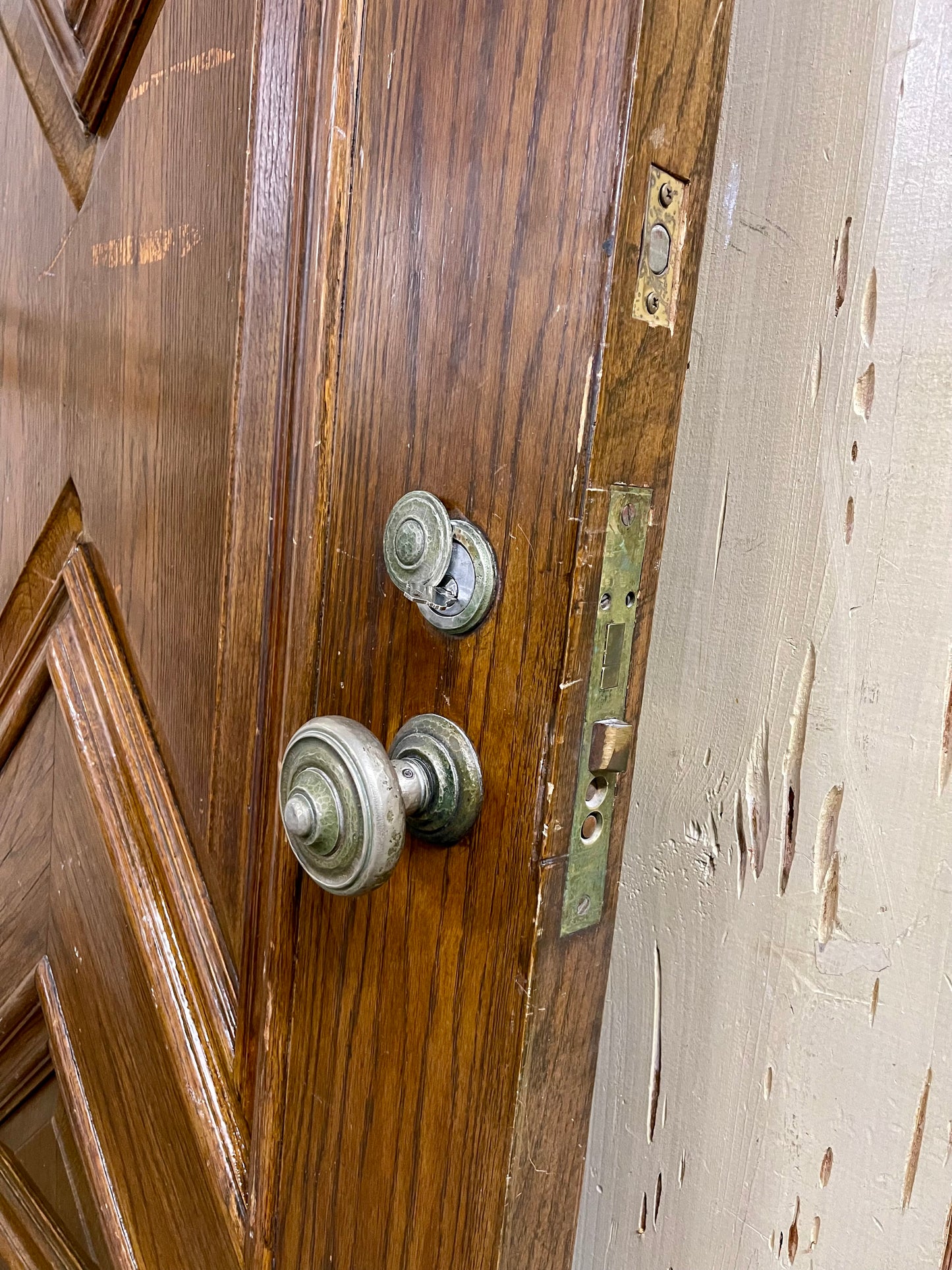 Oak Exterior Door with Hardware