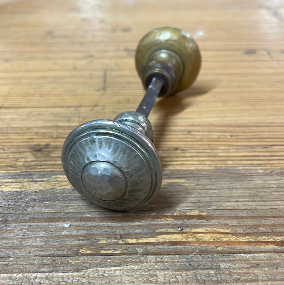Antique Hammered Door Knob Set