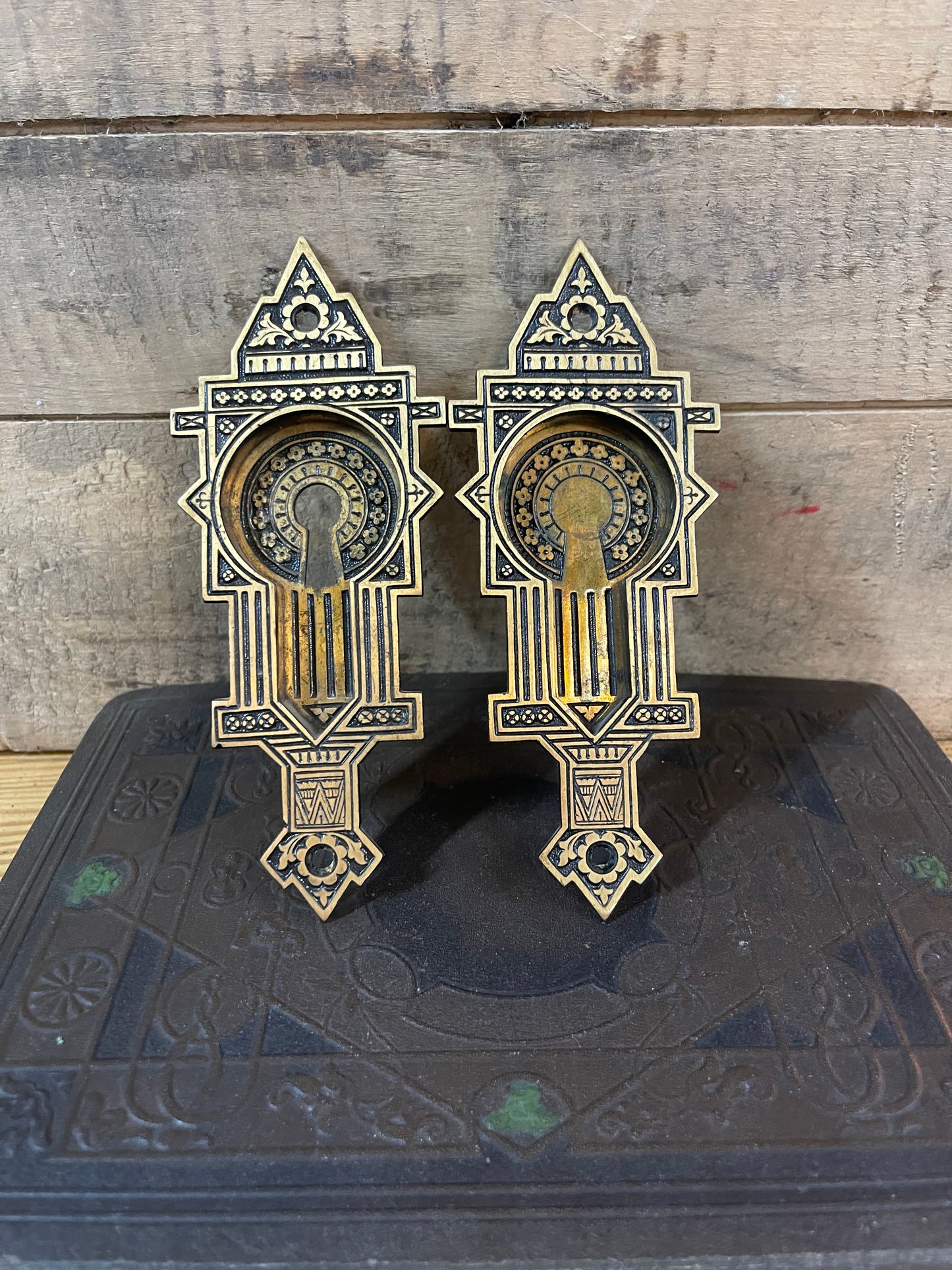 Antique Pocket Door Plates
