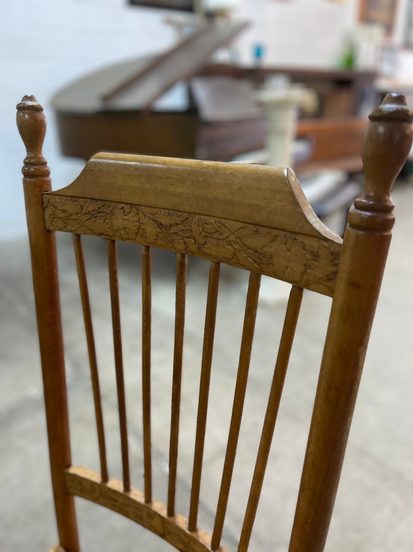 Antique High Back Dining Chair