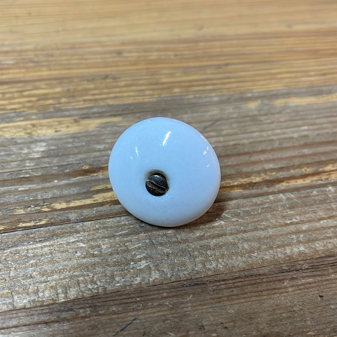 Antique White Ceramic Knob