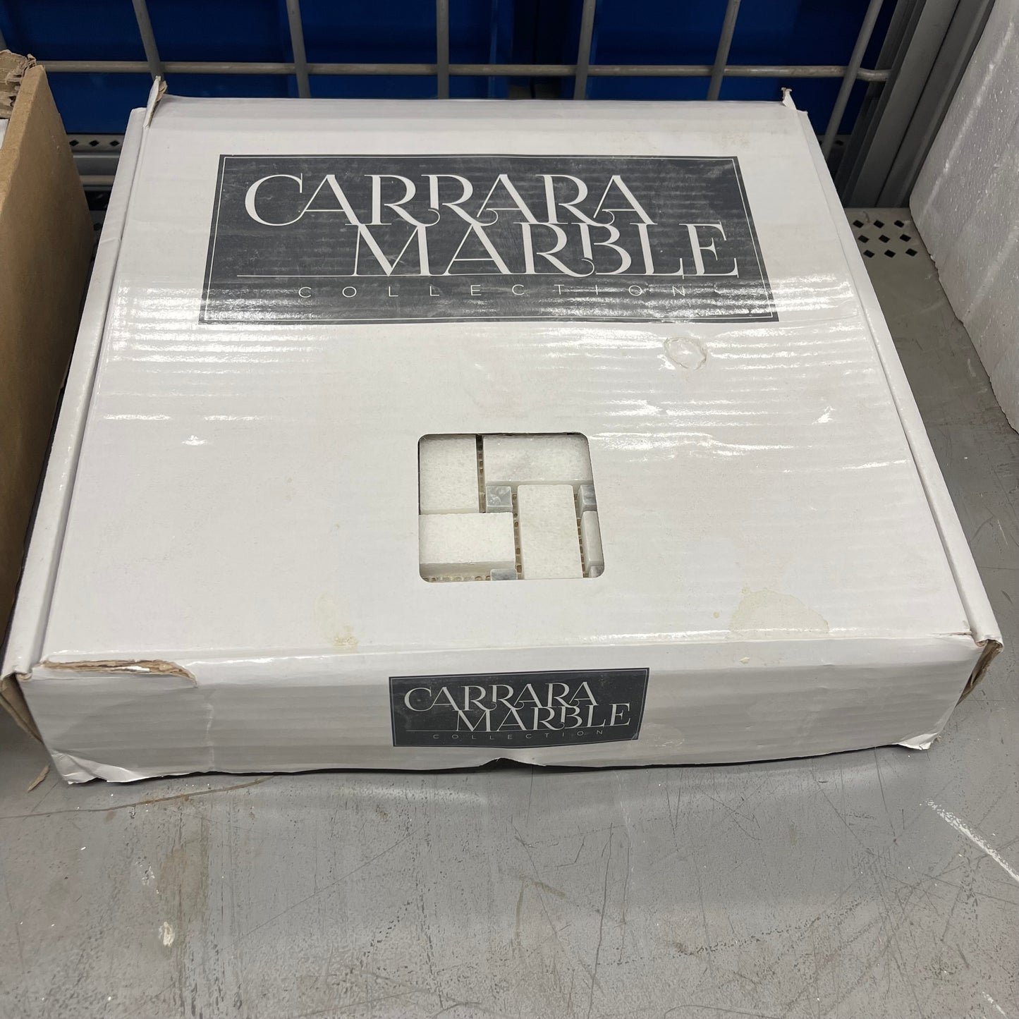 Carrara Marble Basketweave Tile