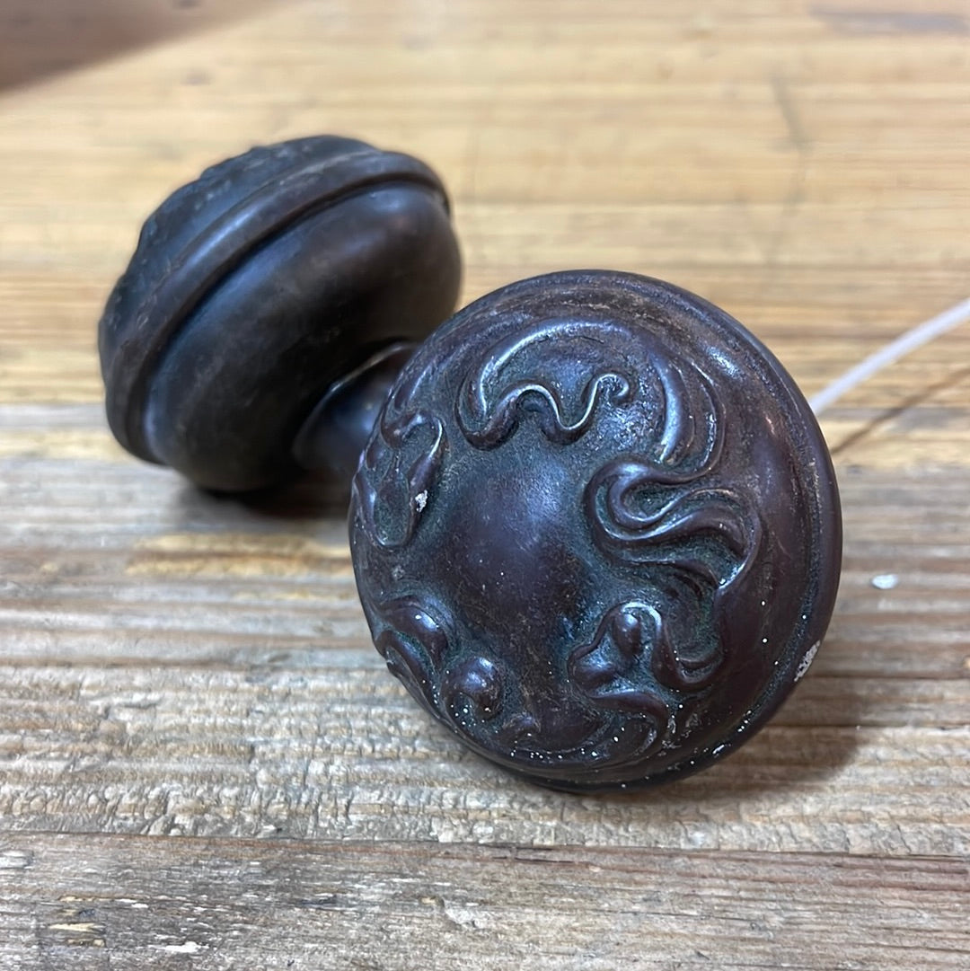 Antique Corbin Door Knob Set