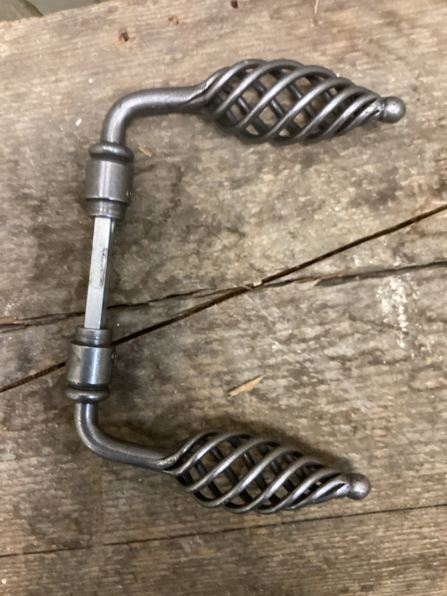 Twisted Steel Door Lever Set