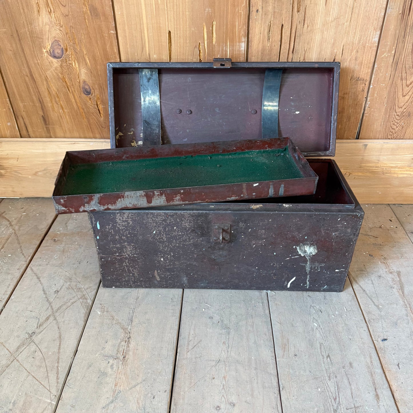Antique Steel Toolbox