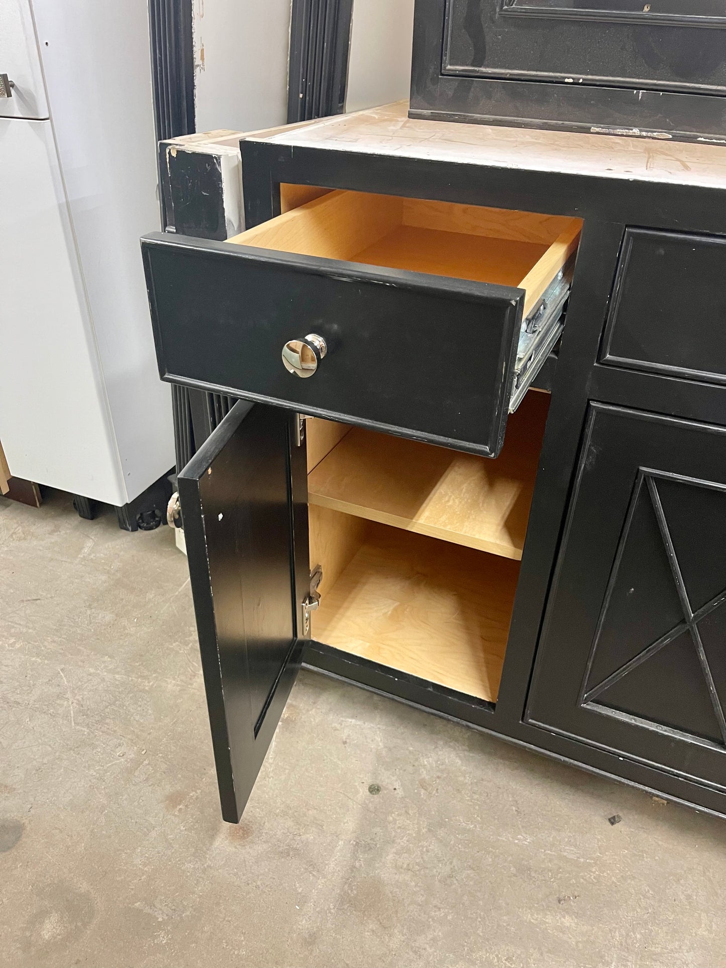 4 Piece Wood Bar Cabintet Set