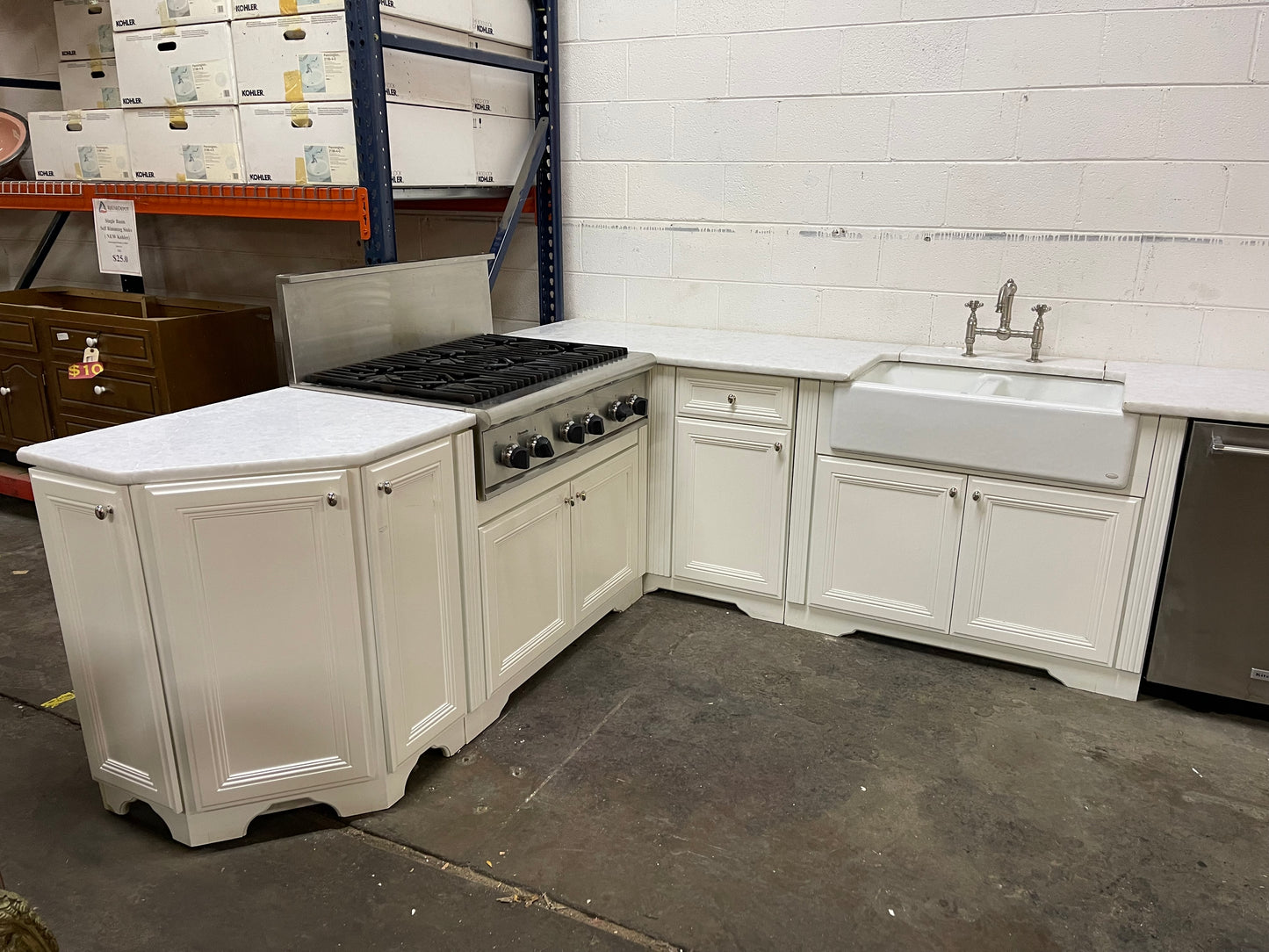 18 Piece Modern White Kitchen Set