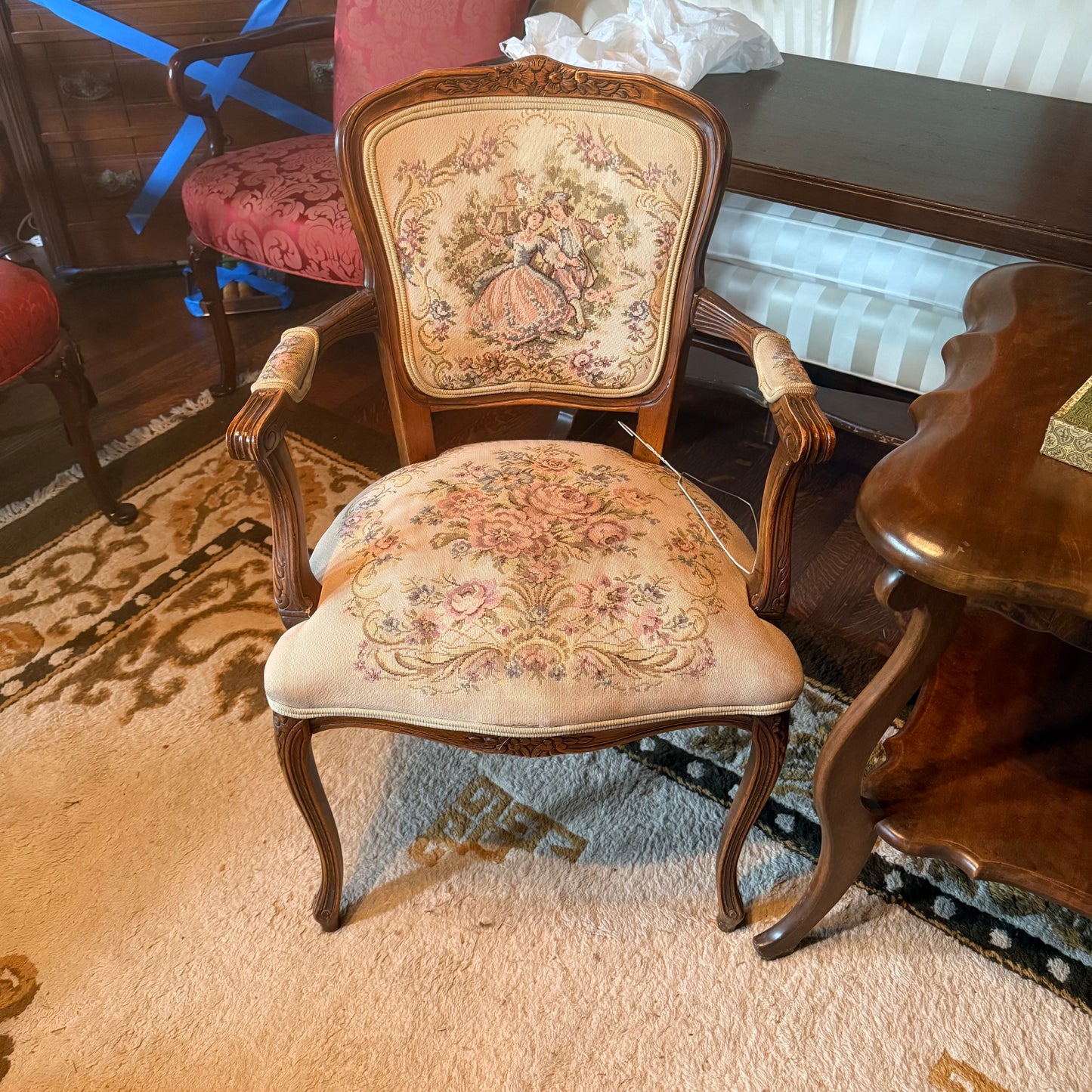 Antique Needle Point Chair