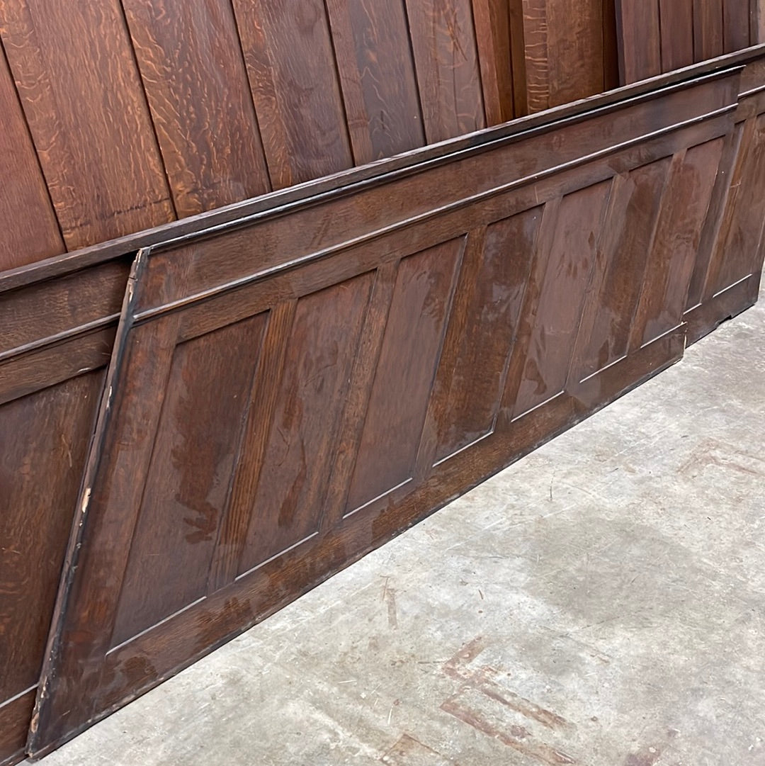 1902 Quarter Sawn Oak Staircase Panel