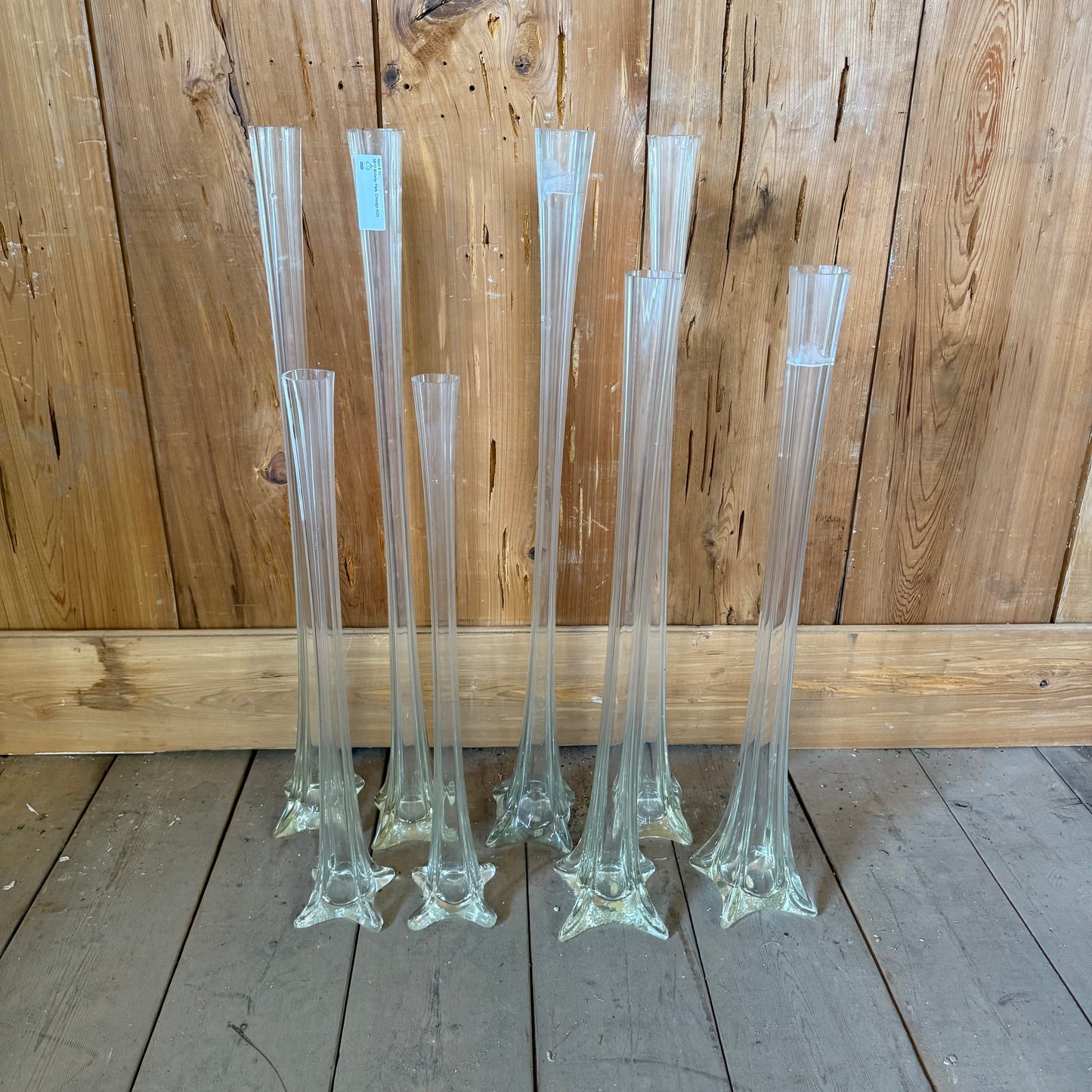 Vintage Eiffel Tower Glass Vase