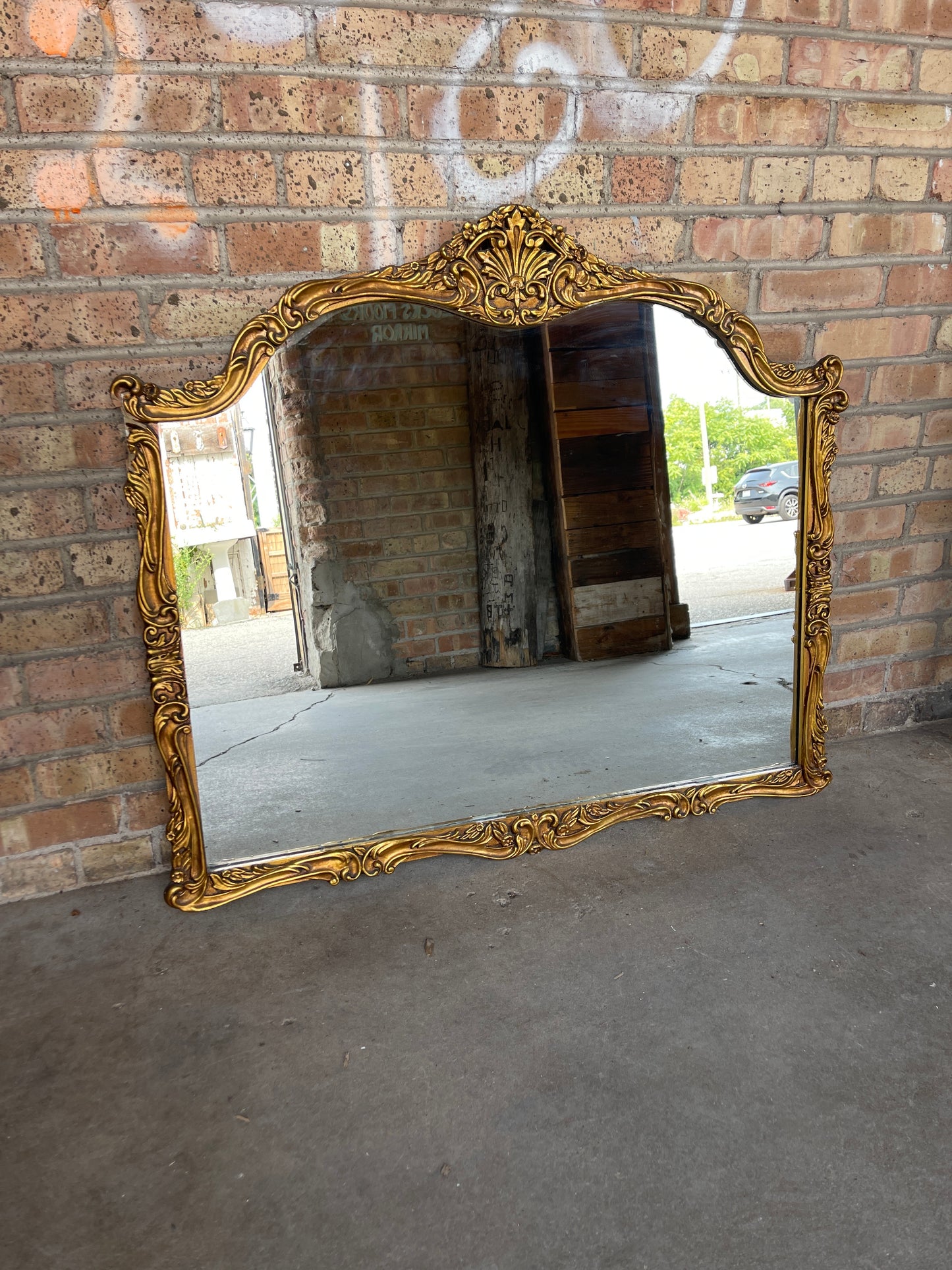 Antique Gilded Mirror