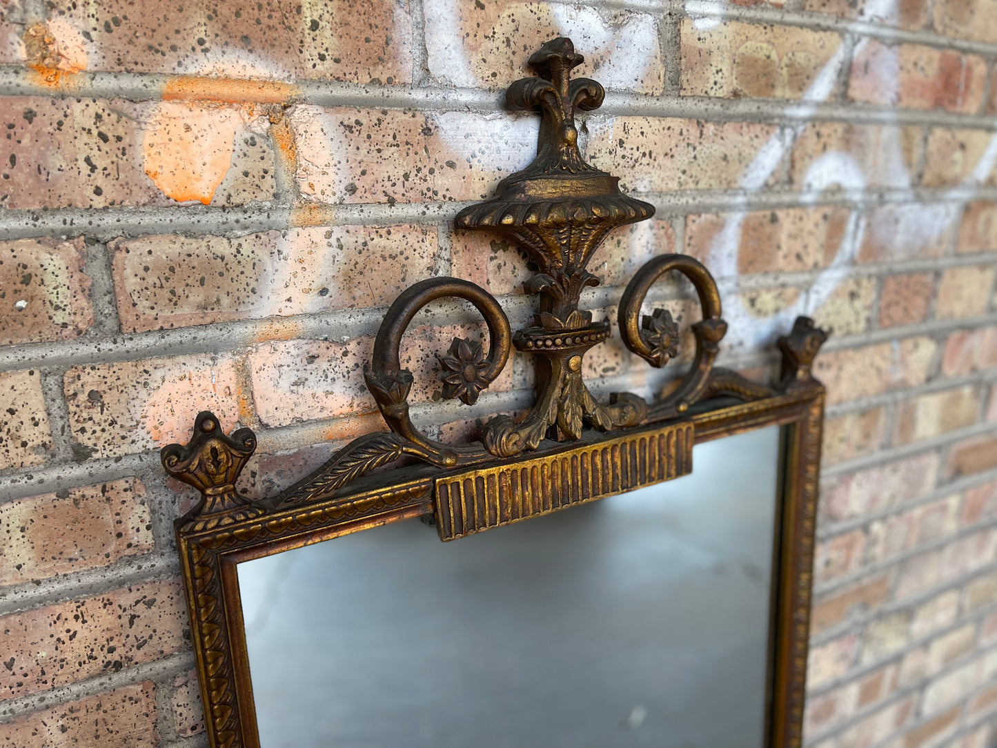 Antique Gilded Ornate Wall Mirror