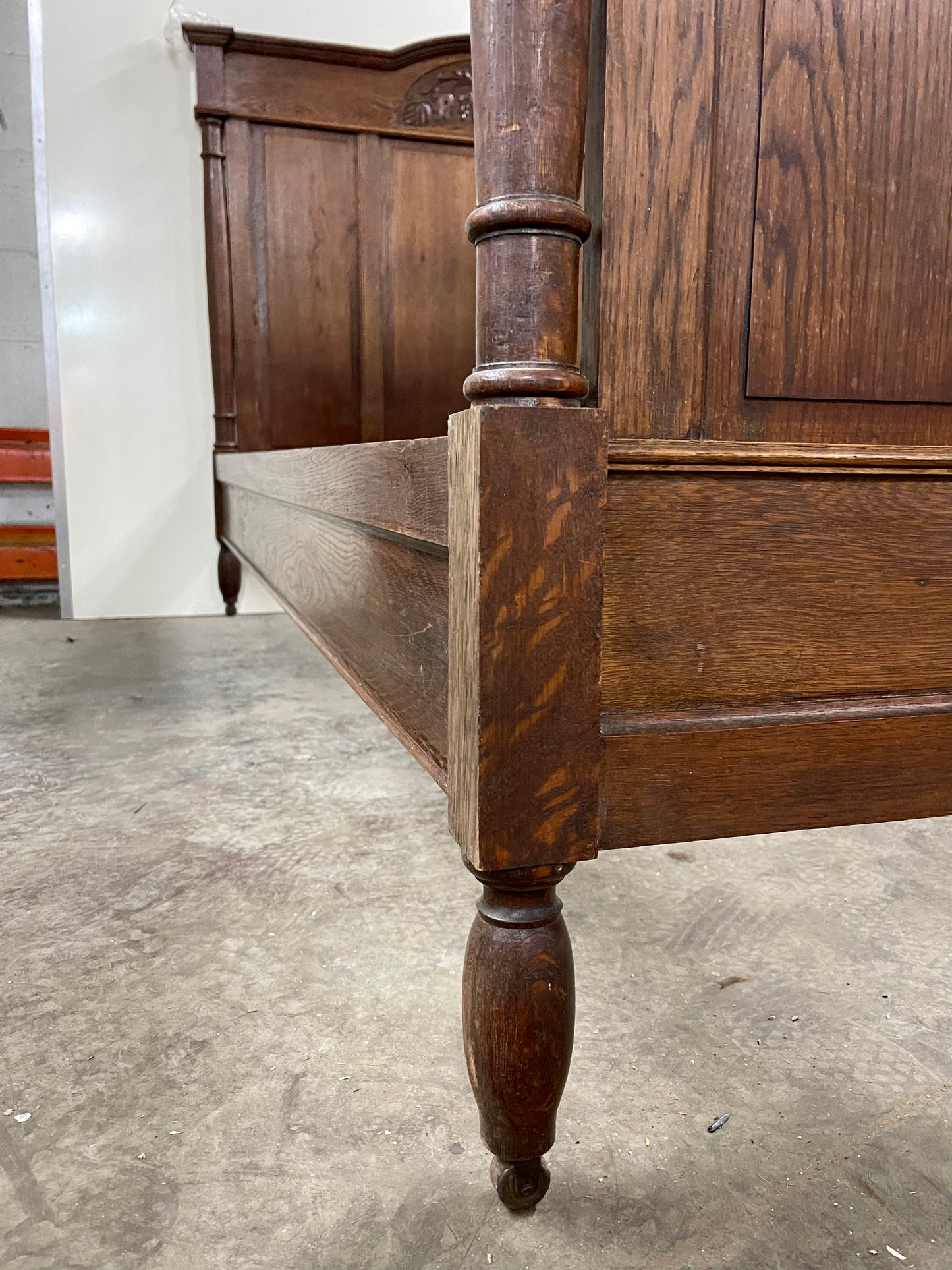 Antique Full Oak Bed Frame