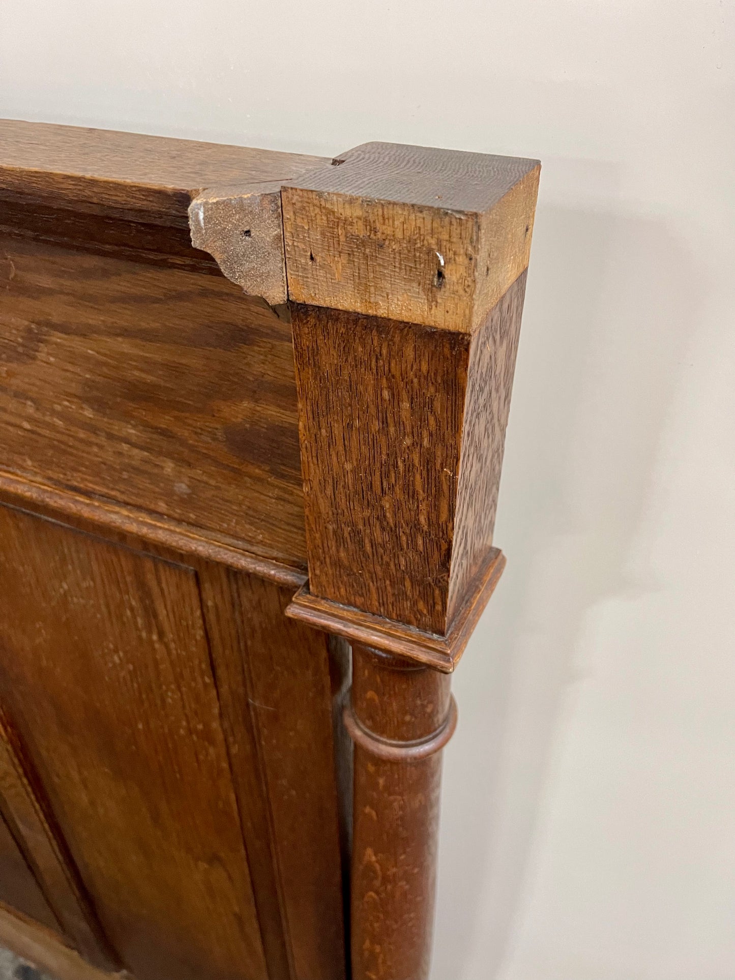 Antique Full Oak Bed Frame