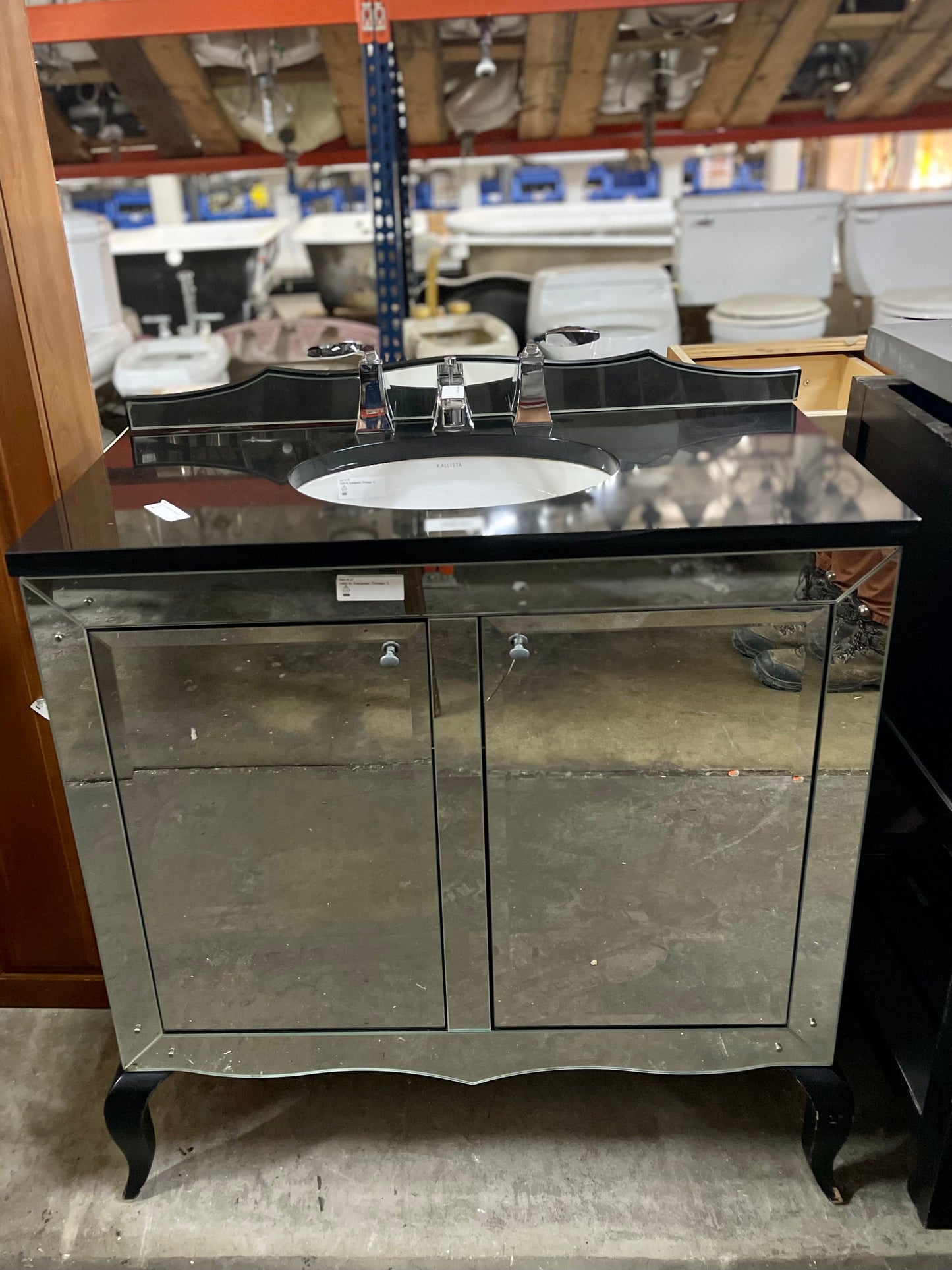Mirrored Vanity
