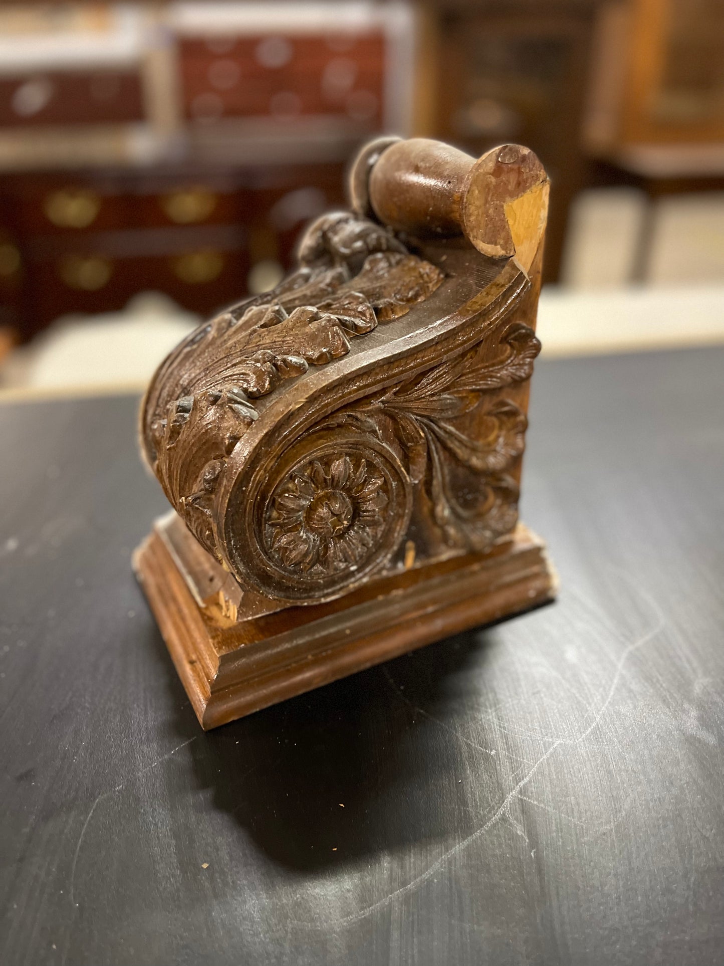Carved Wood Corner Corbel