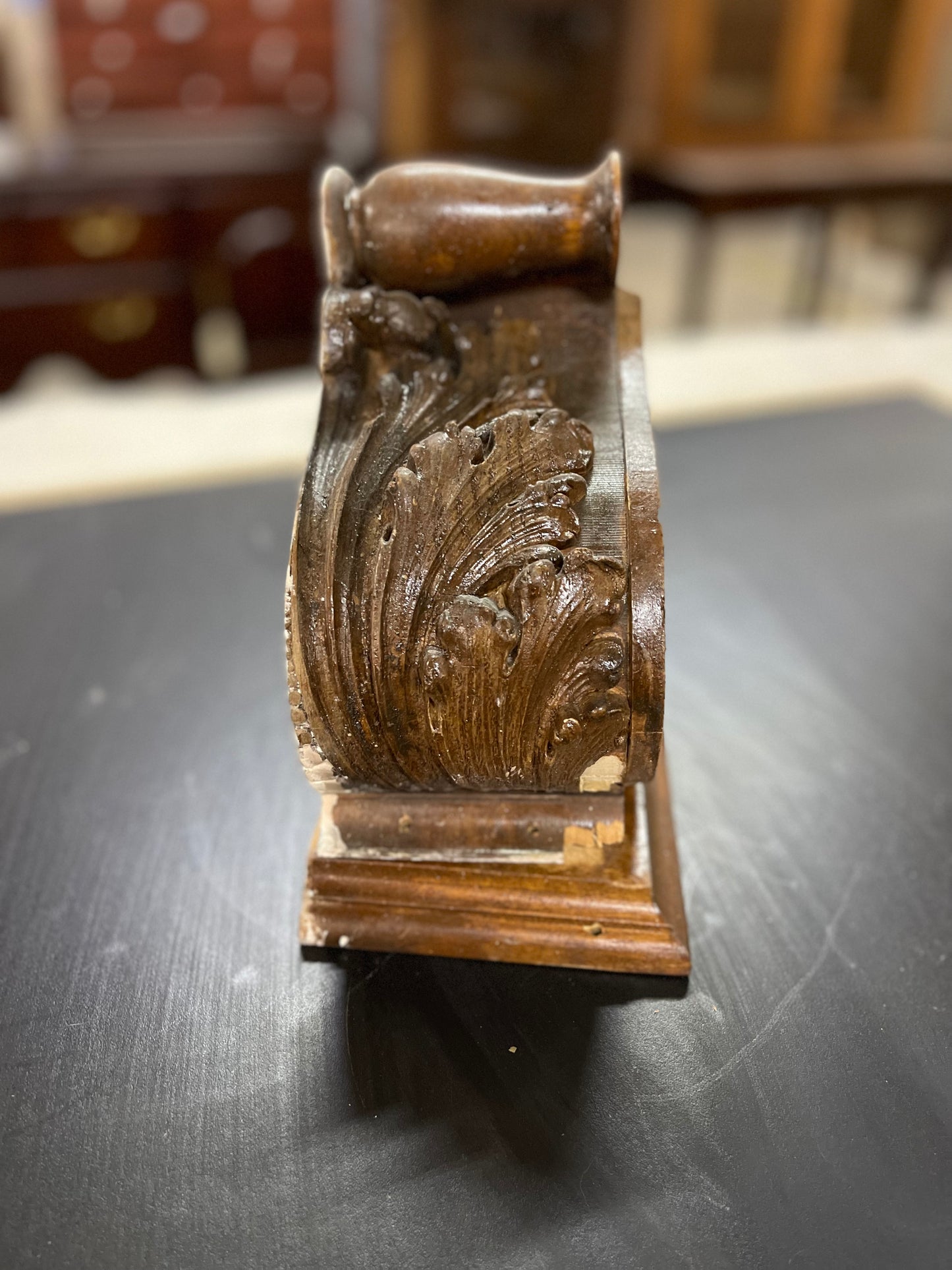 Carved Wood Corner Corbel