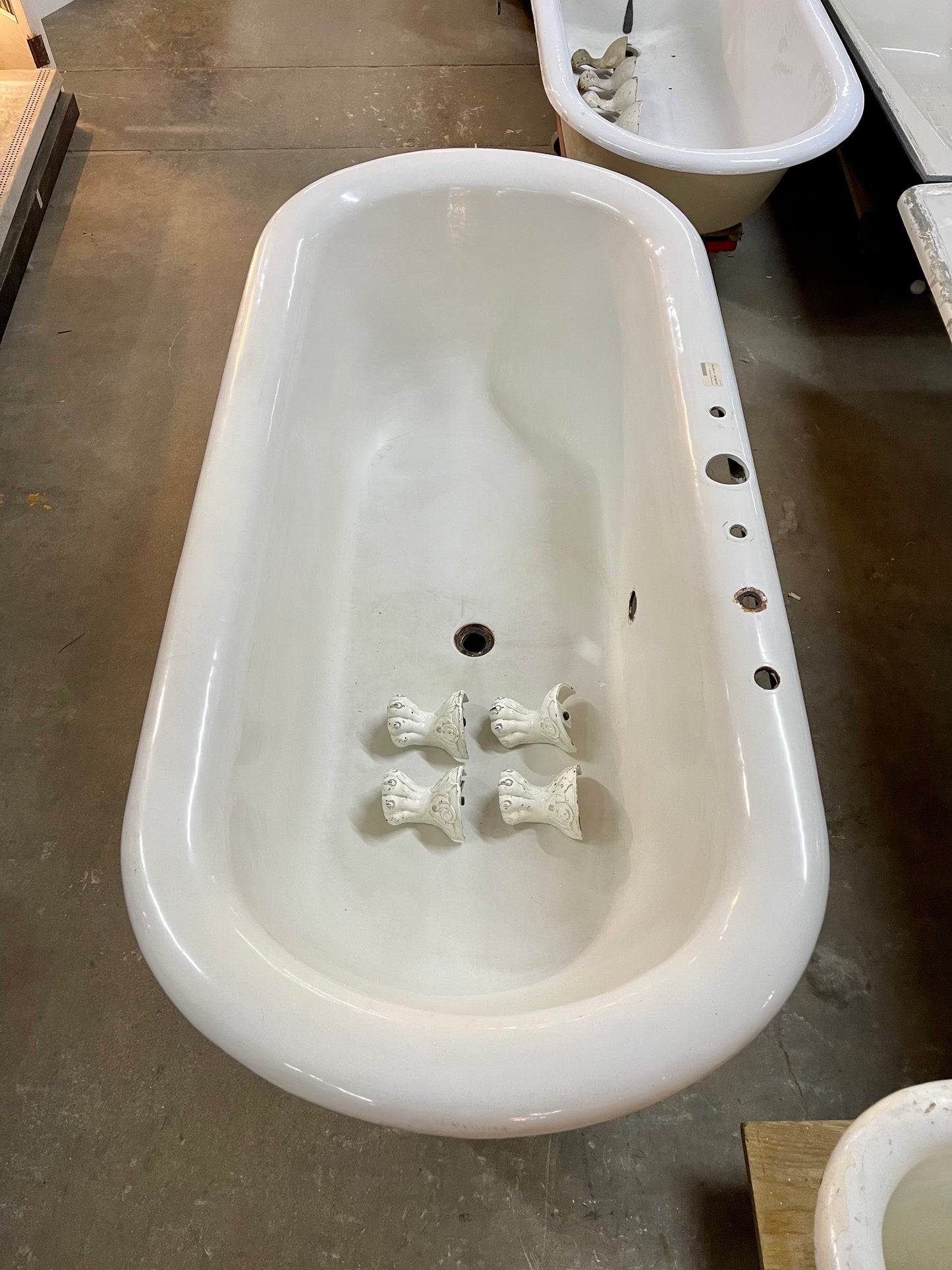 Antique Wolff 6ft Clawfoot Bathtub
