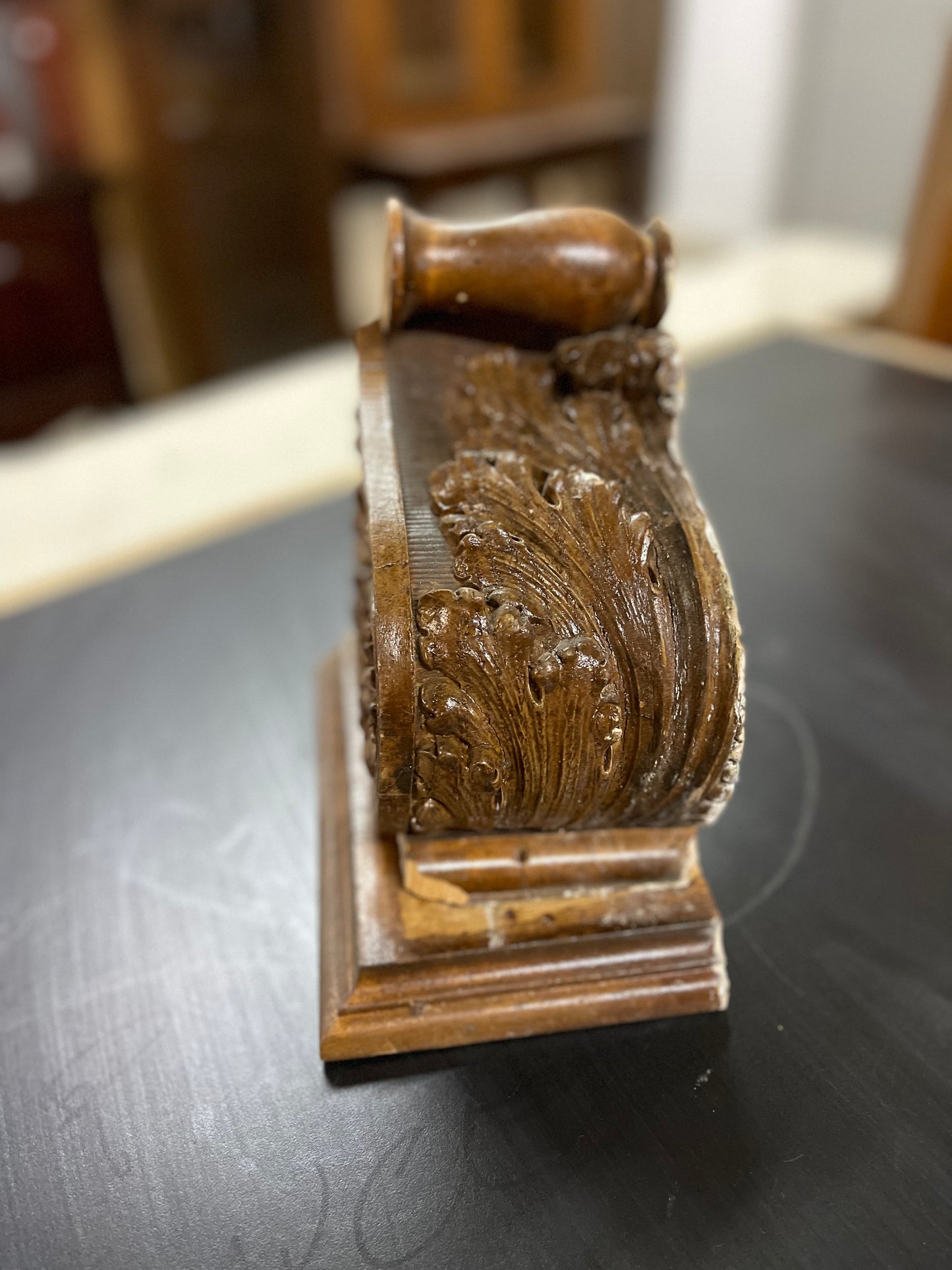 Carved Wood Corner Corbel