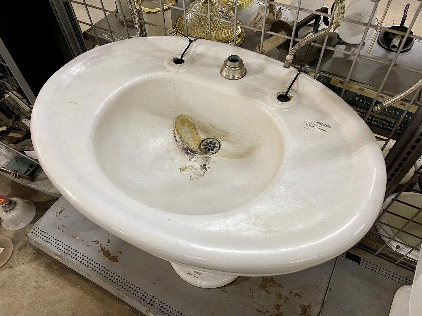 Antique Wolff Pedestal Sink