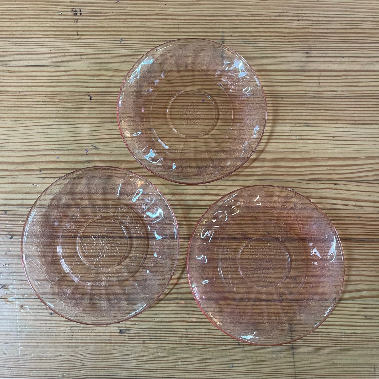 Jeanette Glass Saucers